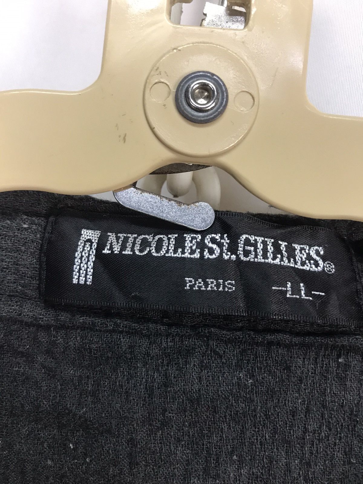 Japanese Brand Nicole st. Gilles spellout half button shirt Size US M / EU 48-50 / 2 - 6 Thumbnail