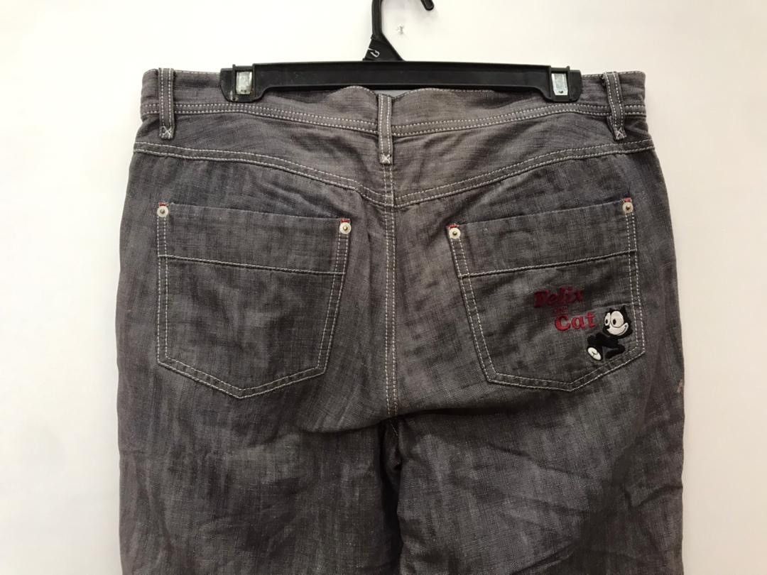 Japanese Brand × Jean Charles De Castelbajac FELIX THE CAT x CASTELBAJAC denim pants Size US 33 - 10 Thumbnail