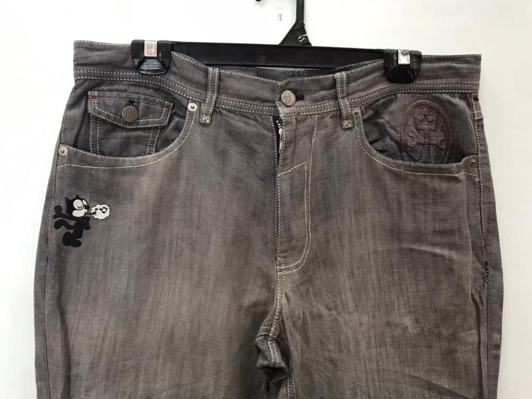 Japanese Brand × Jean Charles De Castelbajac FELIX THE CAT x CASTELBAJAC denim pants Size US 33 - 5 Thumbnail