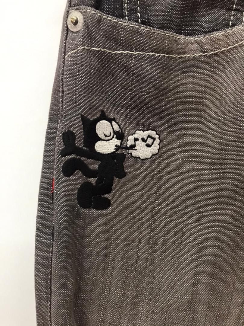 Japanese Brand × Jean Charles De Castelbajac FELIX THE CAT x CASTELBAJAC denim pants Size US 33 - 4 Thumbnail