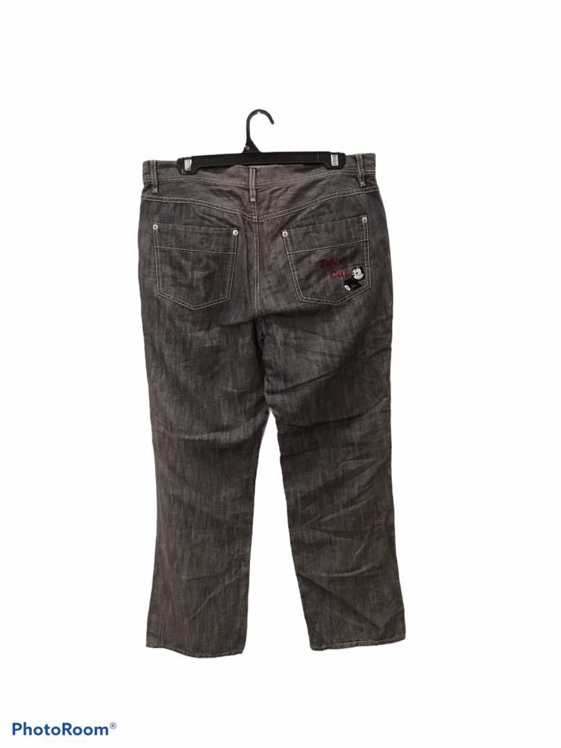 Japanese Brand × Jean Charles De Castelbajac FELIX THE CAT x CASTELBAJAC denim pants Size US 33 - 2 Thumbnail