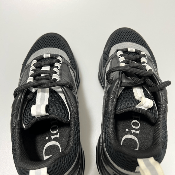 Dior Dior B22 Leather Trainer Low Sneakers Black Red Women’s EU 3 Size US 7 / IT 37 - 4 Thumbnail