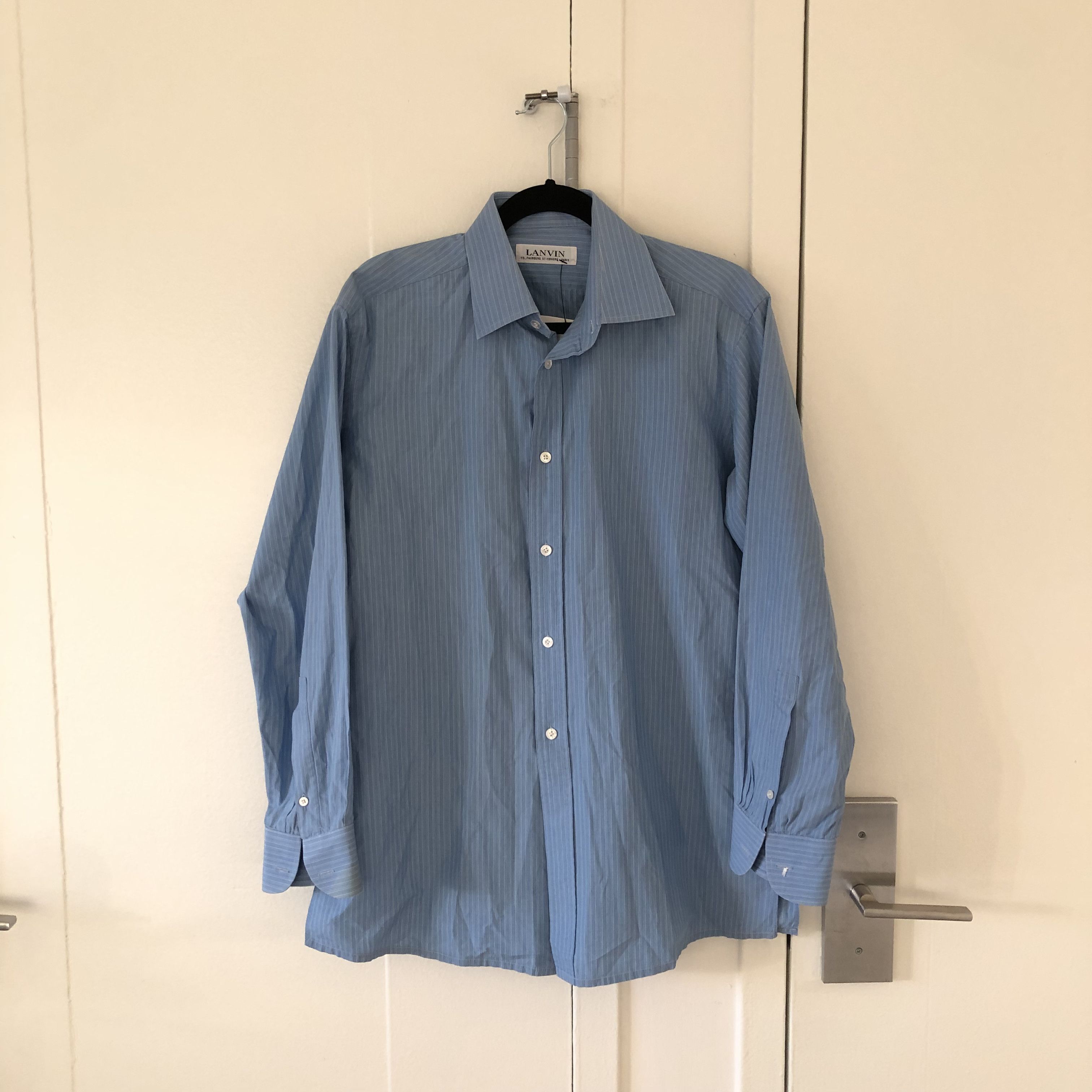Lanvin Lanvin Striped Button Up Shirt Size US M / EU 48-50 / 2 - 1 Thumbnail