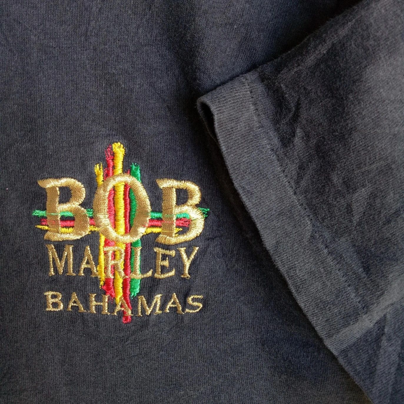 Band Tees 💥VINTAGE BOB MARLEY embroidered Reggae Bahamas tee t-shirt Size US M / EU 48-50 / 2 - 4 Thumbnail