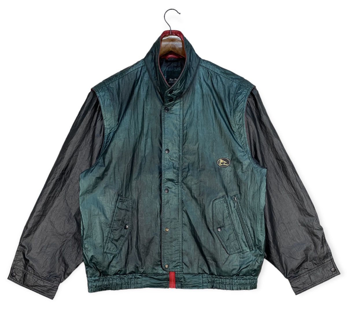 image of Moto x Sports Specialties Vintage Mar-Medi Racing Jacket in Green/Black, Men's (Size Medium)