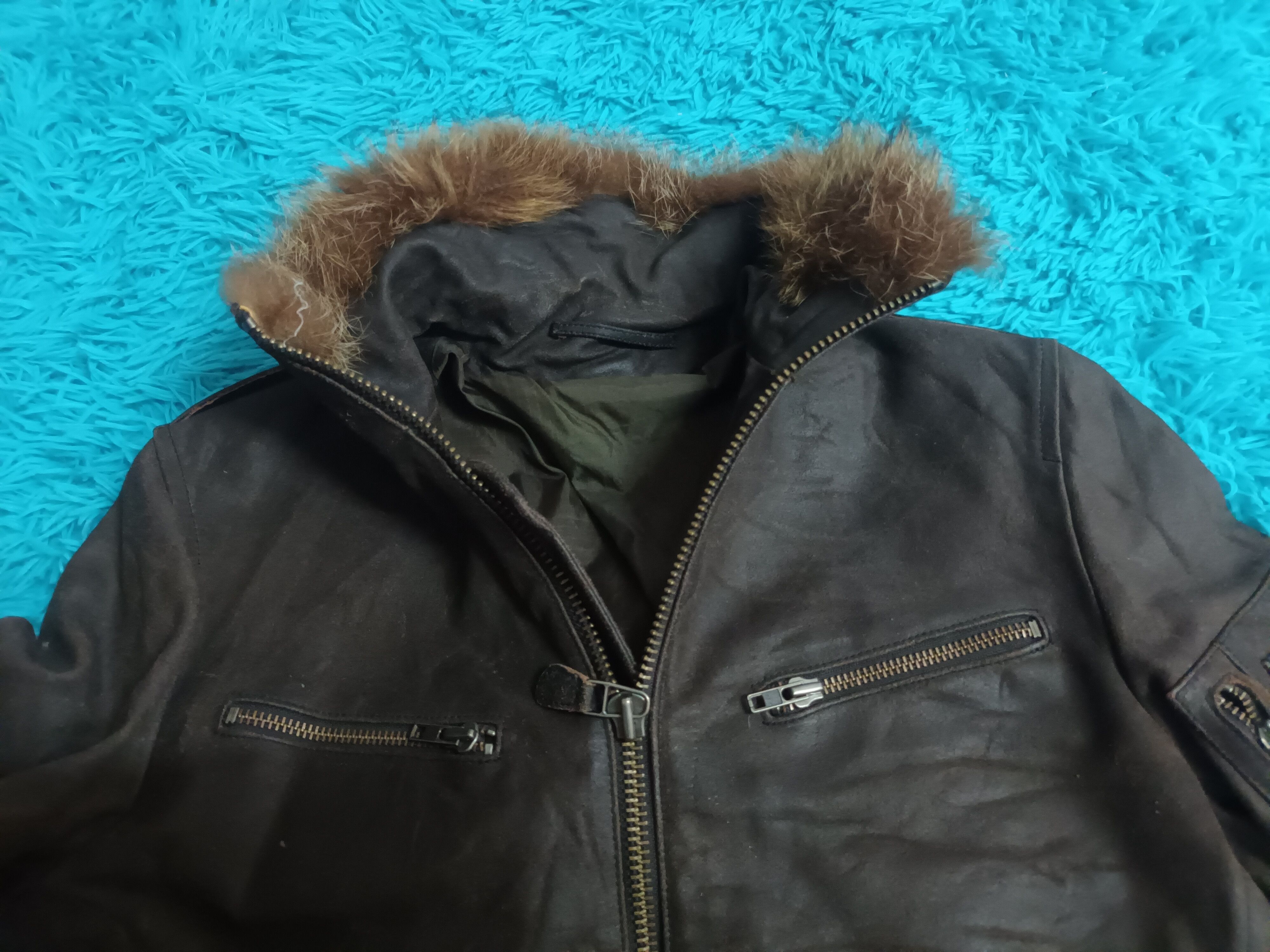 ABAHOUSE 🔥 ABAHOUSE ZIPPER LEATHER JACKET 🔥 Size US M / EU 48-50 / 2 - 9 Thumbnail