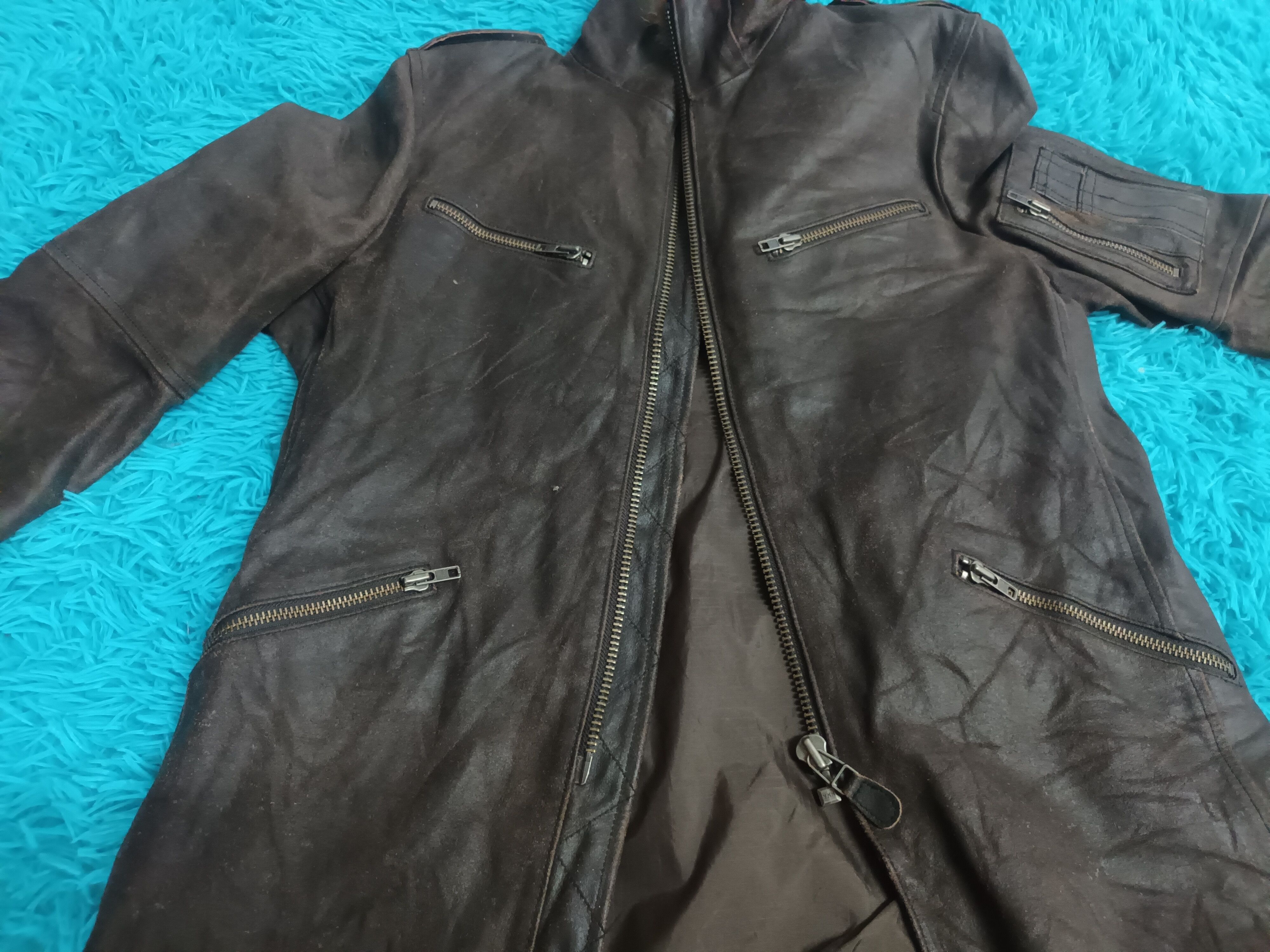 ABAHOUSE 🔥 ABAHOUSE ZIPPER LEATHER JACKET 🔥 Size US M / EU 48-50 / 2 - 11 Thumbnail