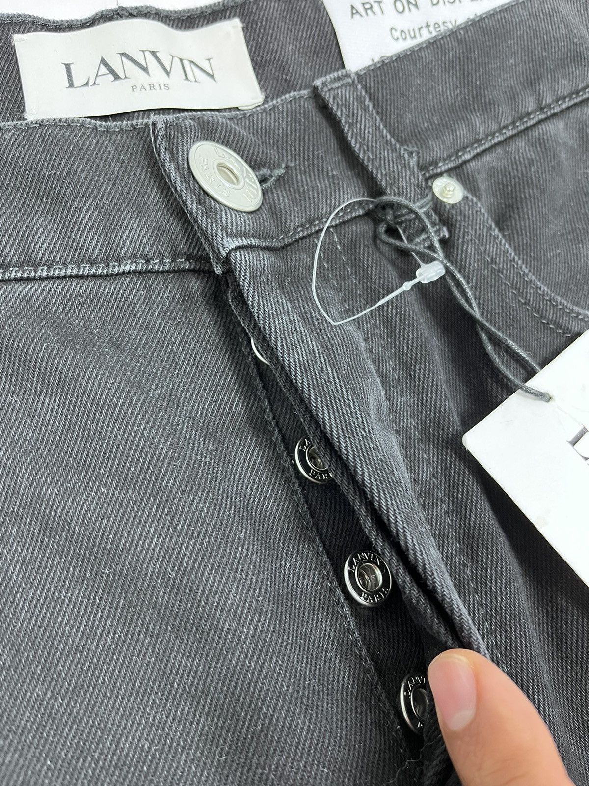 Gallery Dept. × Lanvin LANVIN X GALLERY DEPT. BLACK PANTALON JEANS SIZE: 32 Size US 32 / EU 48 - 3 Thumbnail