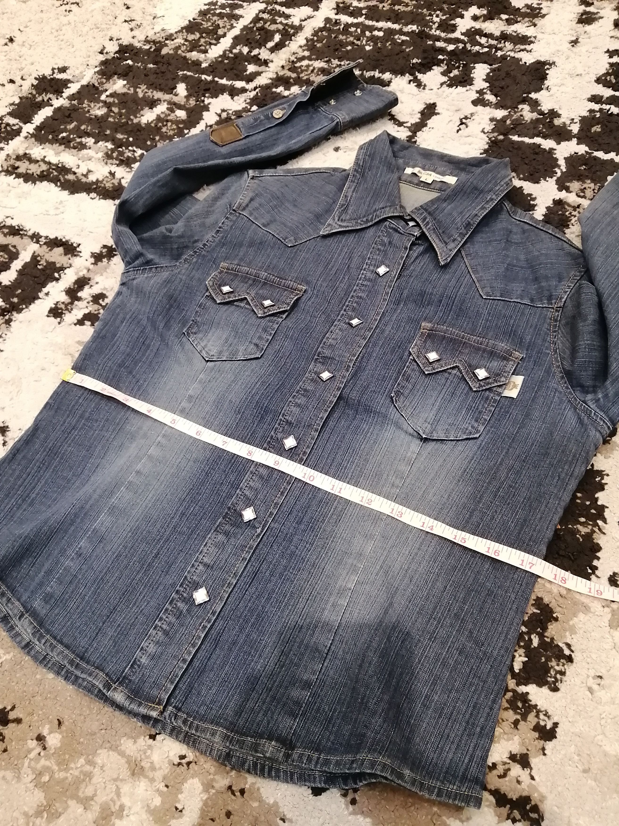 MCM Vintage MCM Denim Blue Shirt - Size L Size L / US 10 / IT 46 - 13 Thumbnail