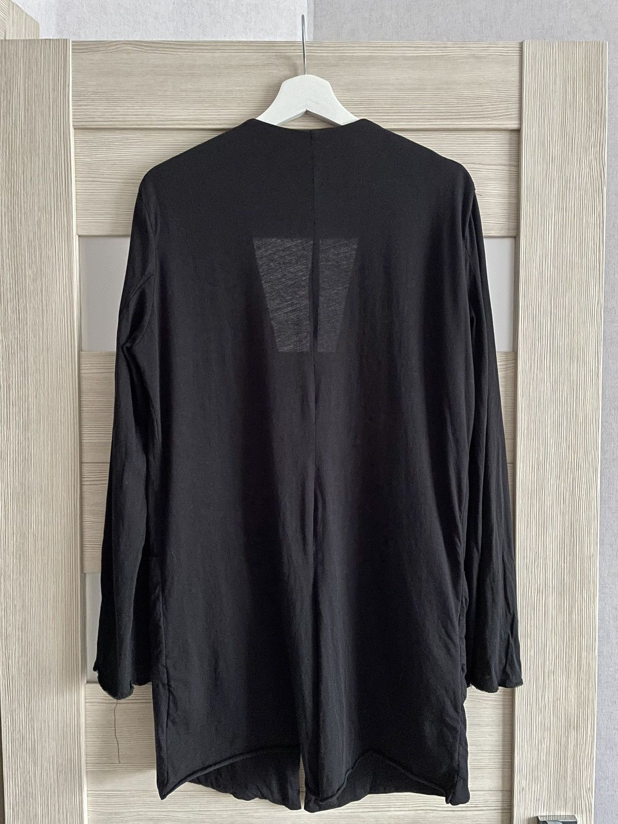 Lentrian Lentrian Black Anatomical Lightweight One Button Cardigan M Size US M / EU 48-50 / 2 - 2 Thumbnail