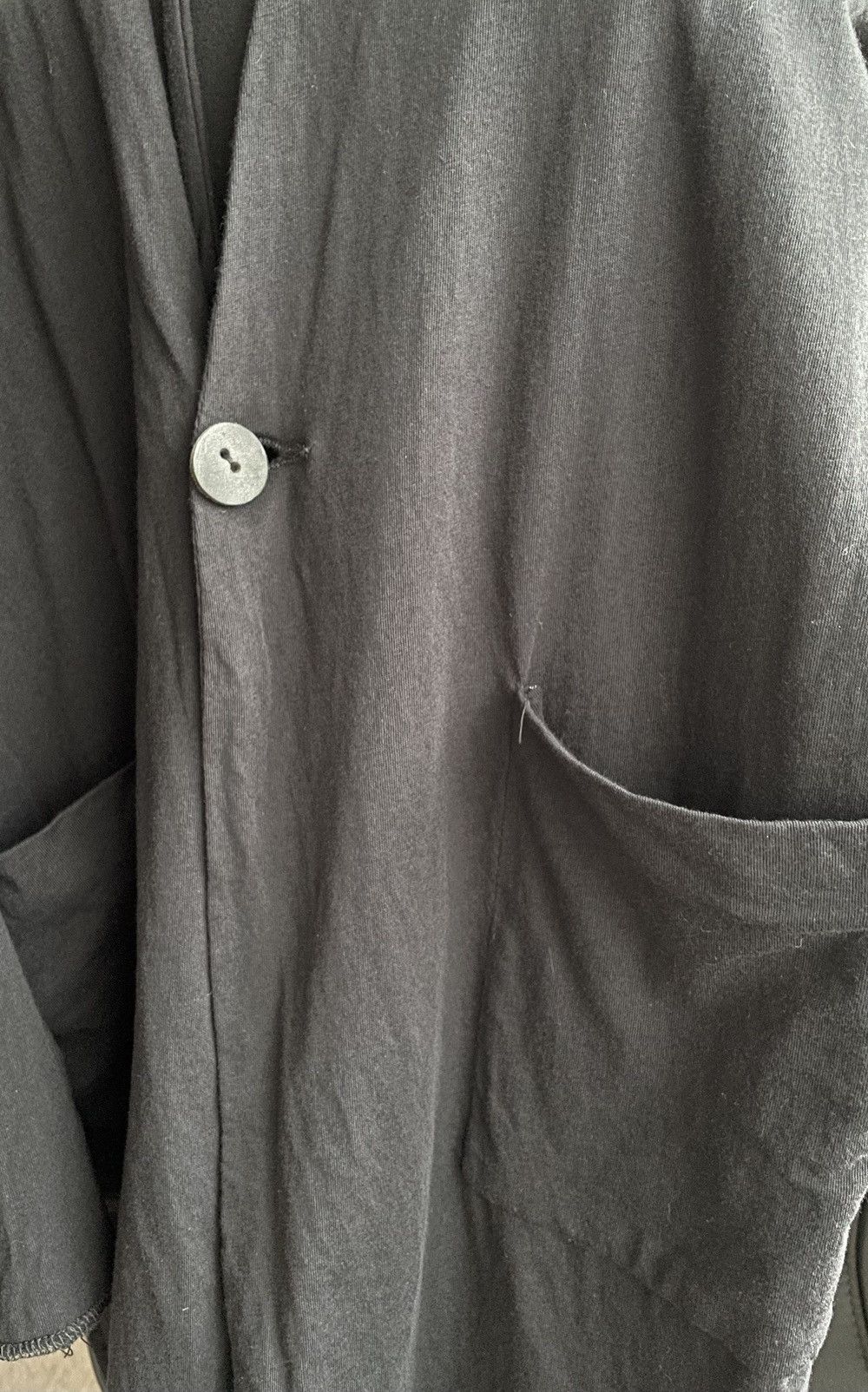 Lentrian Lentrian Black Anatomical Lightweight One Button Cardigan M Size US M / EU 48-50 / 2 - 5 Thumbnail