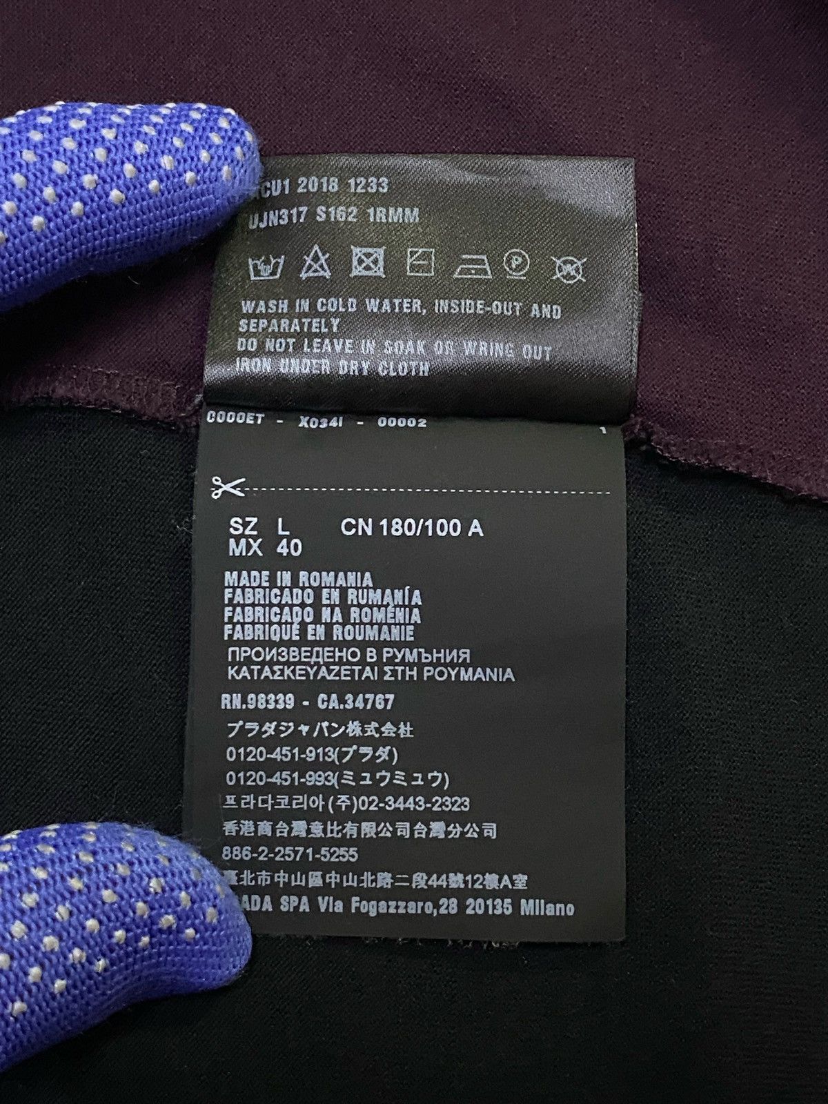 Prada PRADA `Fall-Winter 2018 Graphic Print Design’ Size US L / EU 52-54 / 3 - 11 Thumbnail