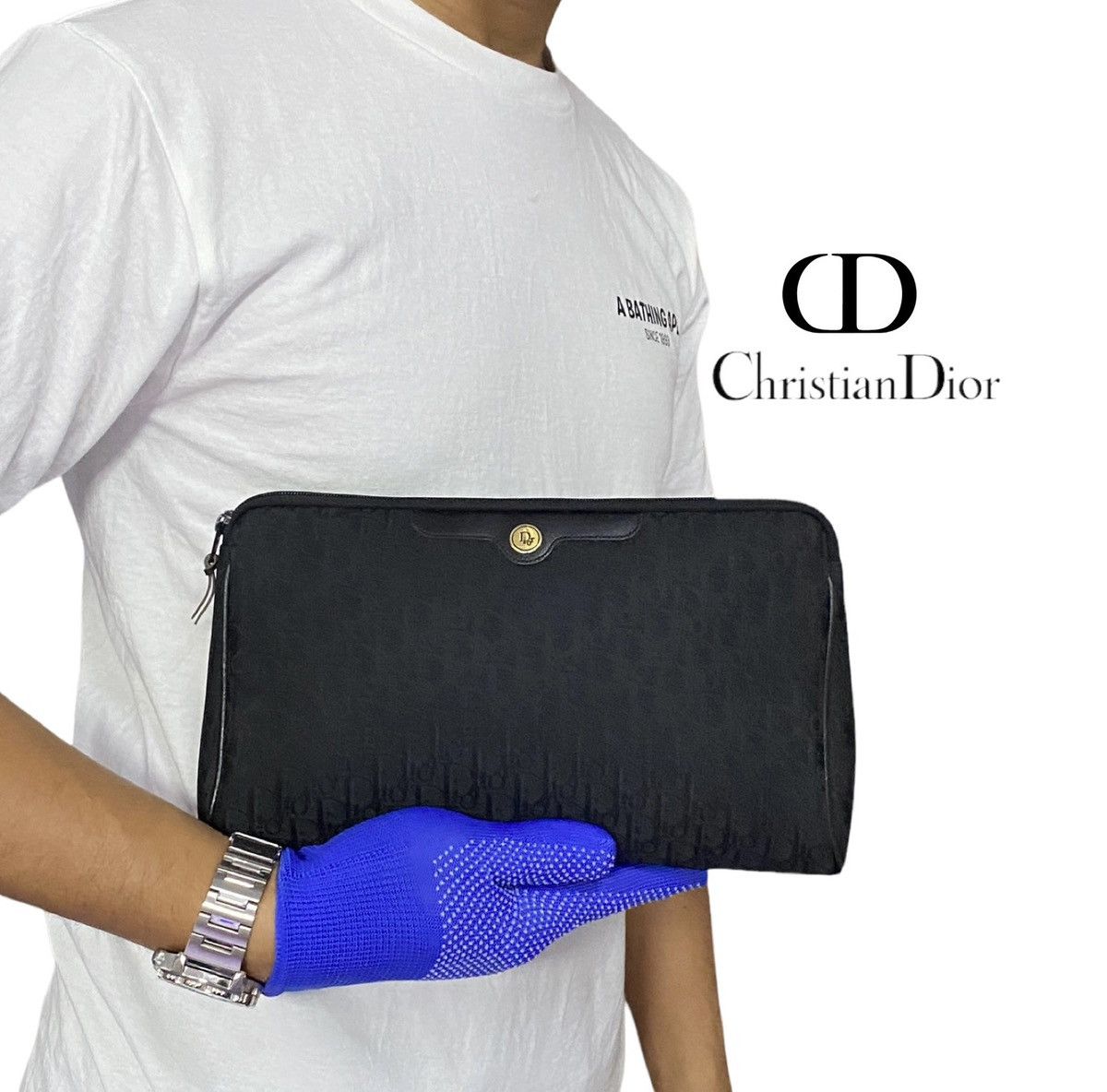 Christian Dior Monsieur × Dior Christian Dior CD Monogram Clutch Bag Size ONE SIZE - 1 Thumbnail