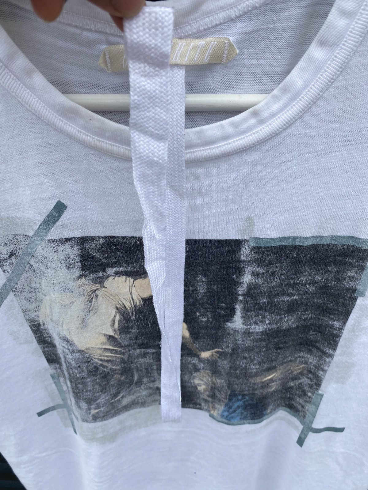 Off-White Vintage Off White Photo Tee Shirt Size US XL / EU 56 / 4 - 9 Thumbnail