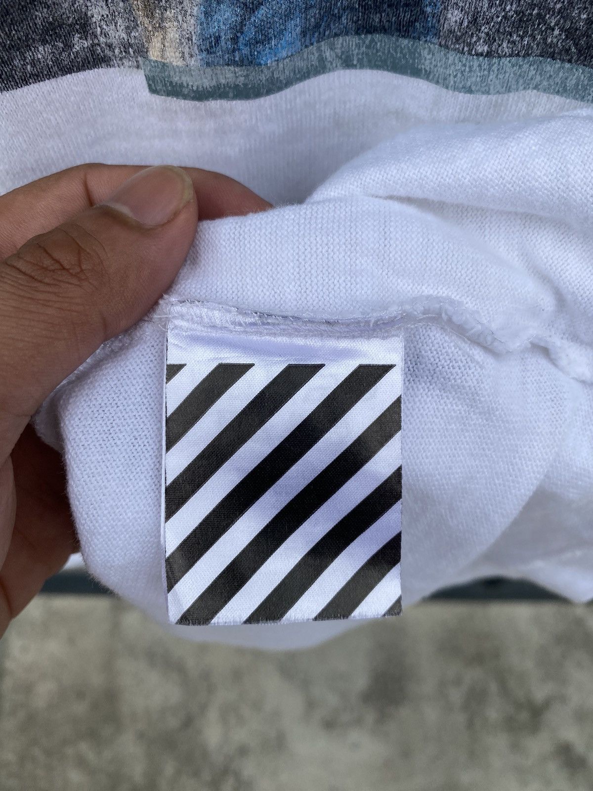 Off-White Vintage Off White Photo Tee Shirt Size US XL / EU 56 / 4 - 12 Thumbnail