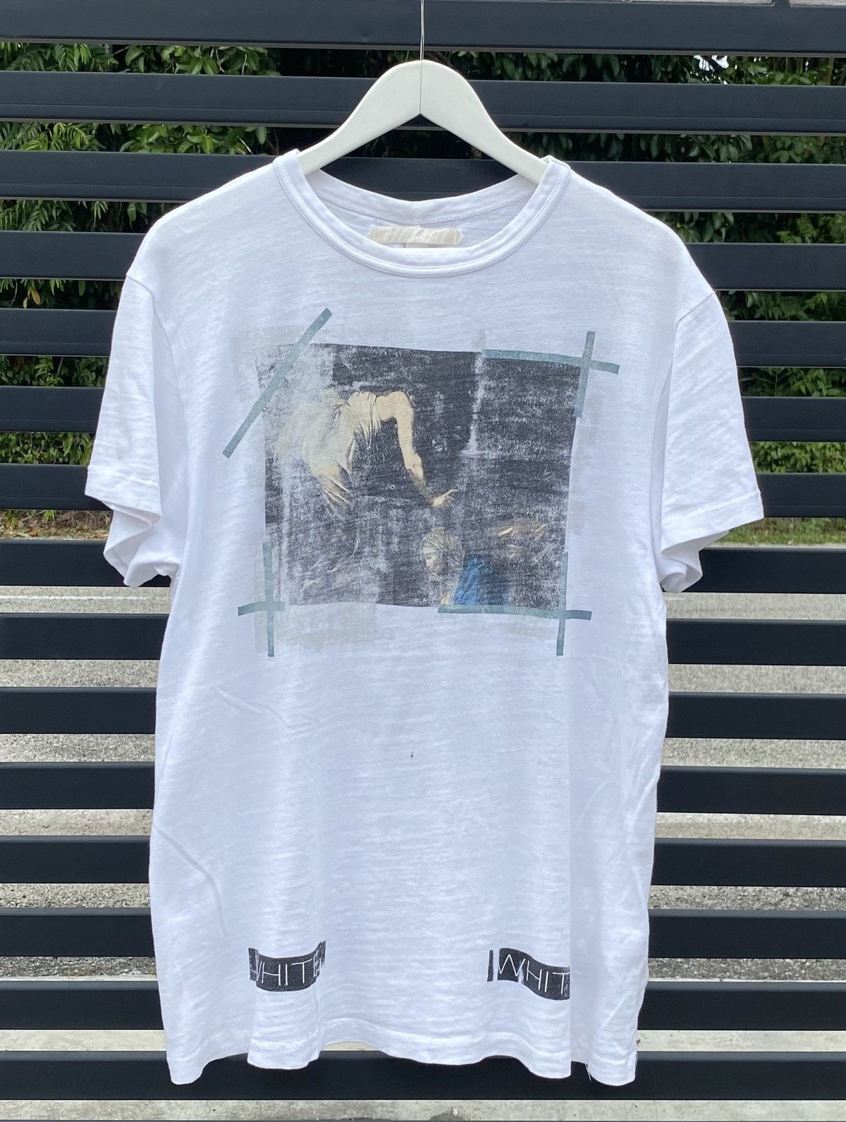 Off-White Vintage Off White Photo Tee Shirt Size US XL / EU 56 / 4 - 1 Thumbnail