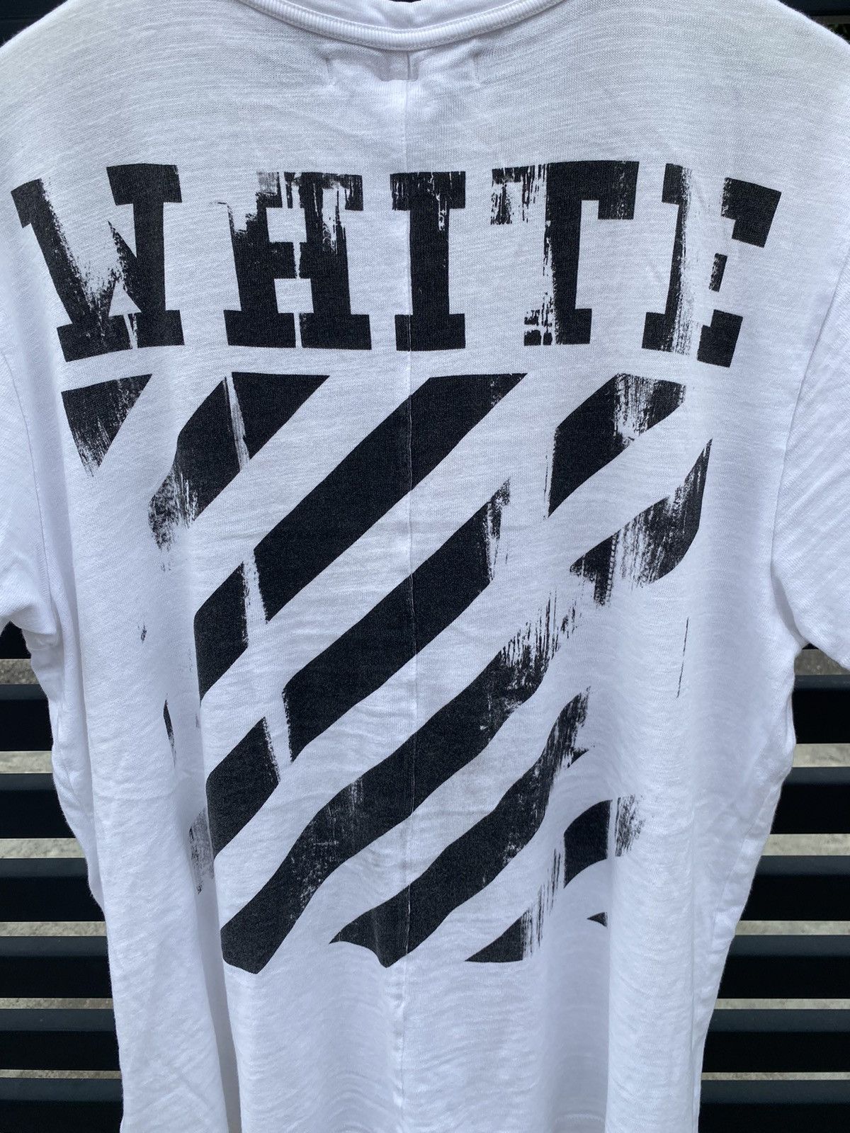 Off-White Vintage Off White Photo Tee Shirt Size US XL / EU 56 / 4 - 16 Thumbnail