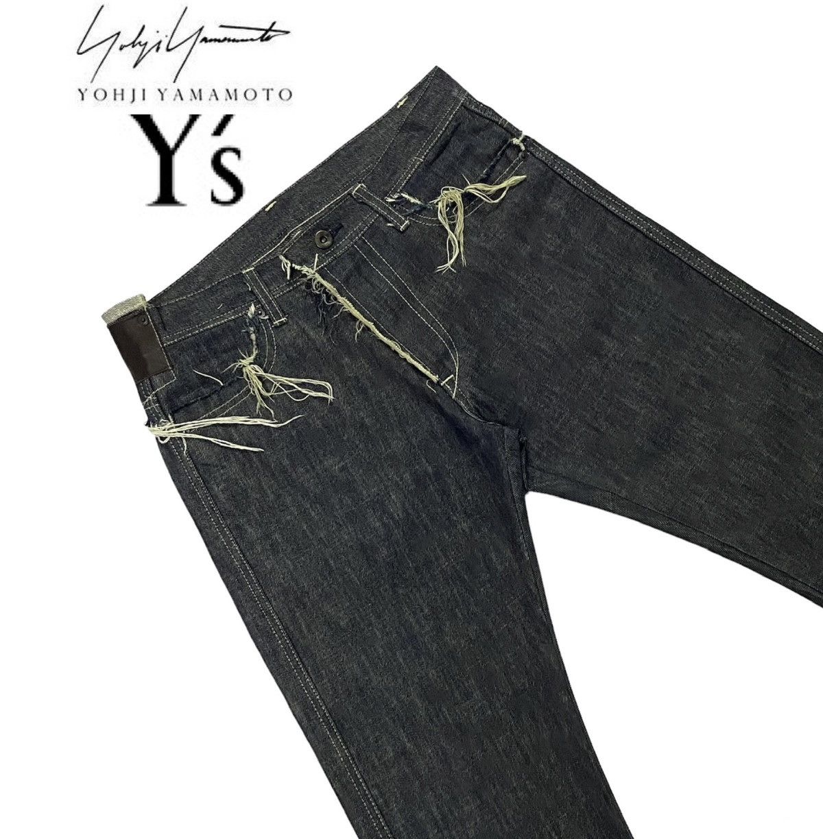 Yohji Yamamoto Rare!!! Yohji Yamamoto Y’s Straight-Leg Denim Pants Size US 32 / EU 48 - 1 Thumbnail