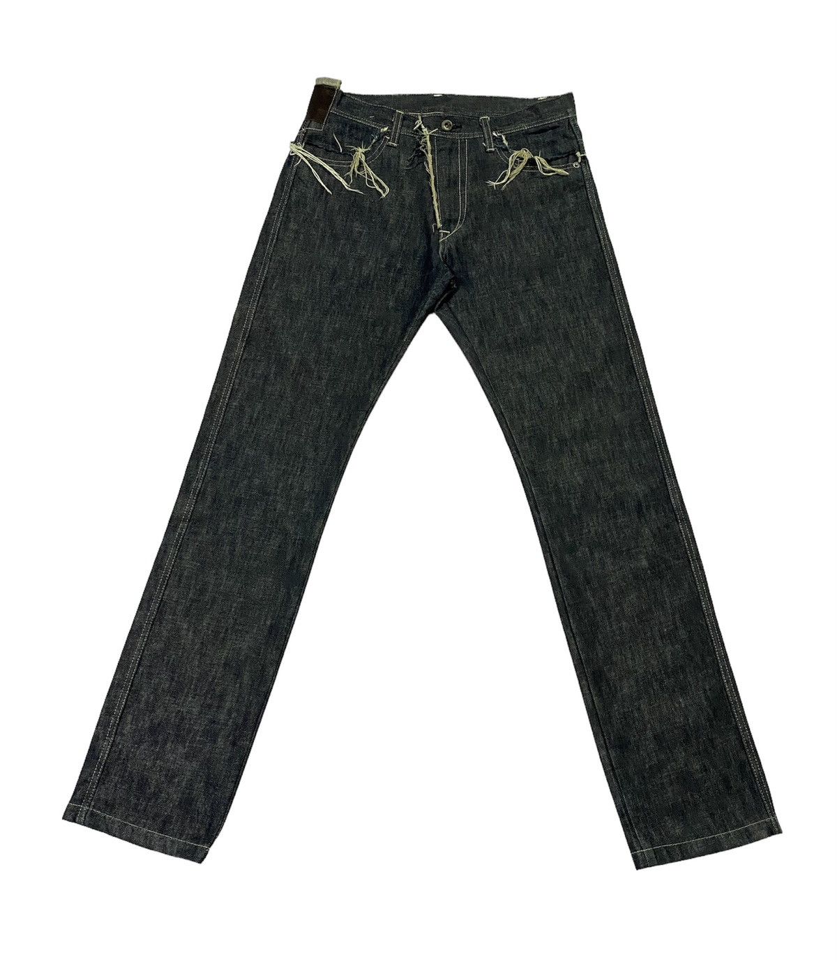 Yohji Yamamoto Rare!!! Yohji Yamamoto Y’s Straight-Leg Denim Pants Size US 32 / EU 48 - 2 Thumbnail