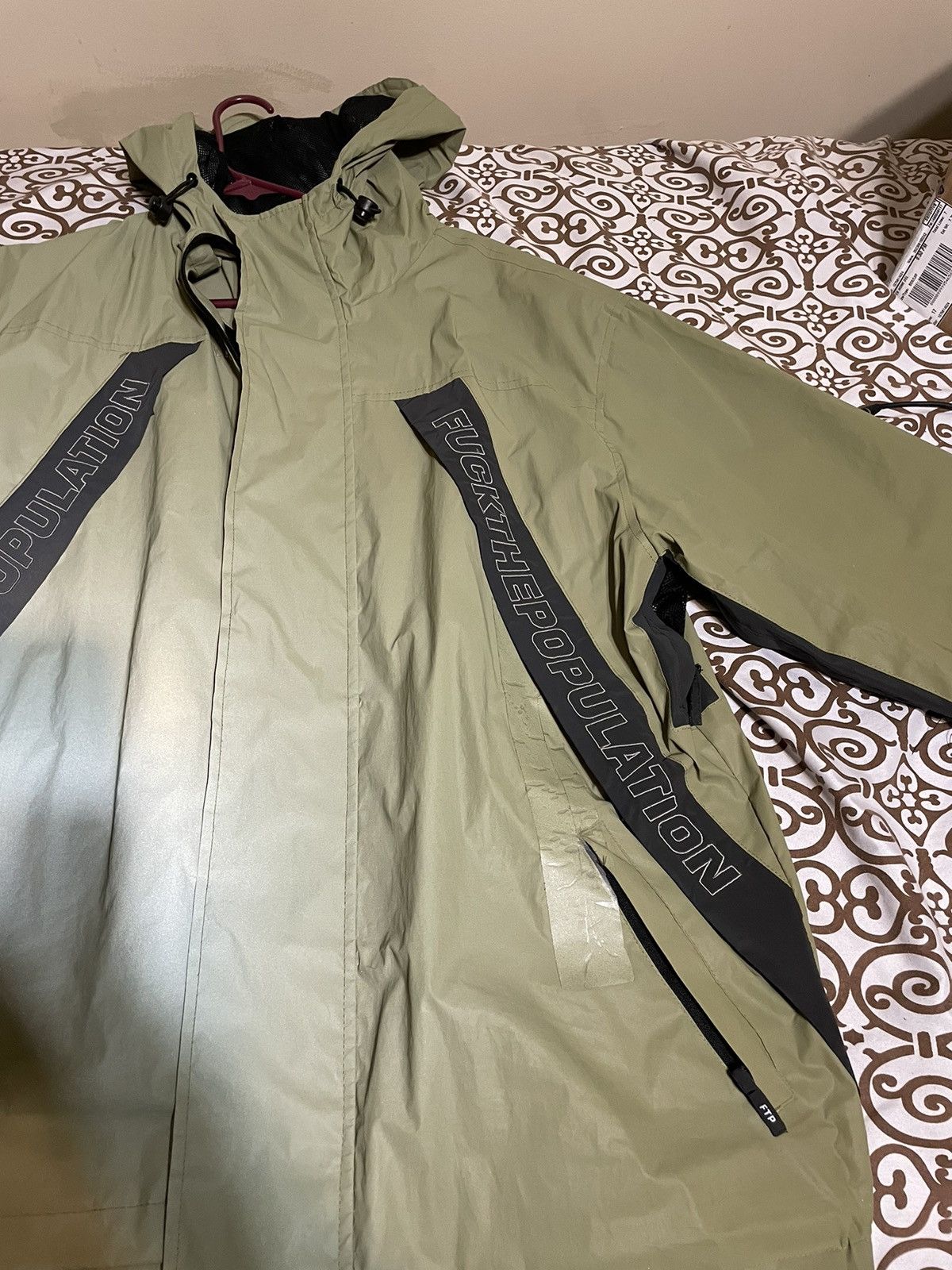 Fuck The Population FTP Alpine Reflective 3M Jacket Olive Grailed