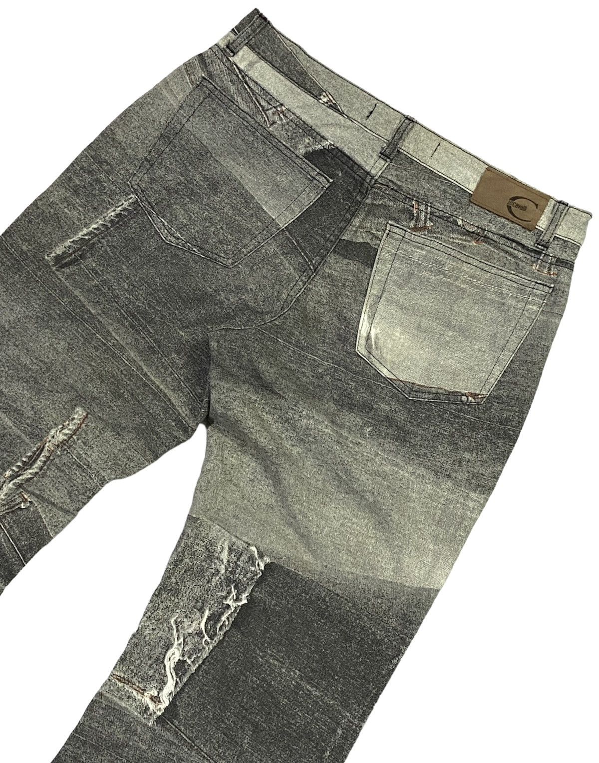 Just Cavalli 💃Just Cavalli Flare Graphic Printed Pants Size US 31 - 19 Thumbnail