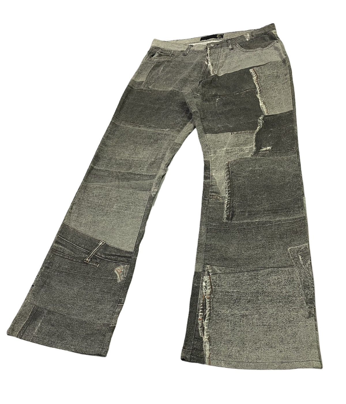 Just Cavalli 💃Just Cavalli Flare Graphic Printed Pants Size US 31 - 18 Thumbnail