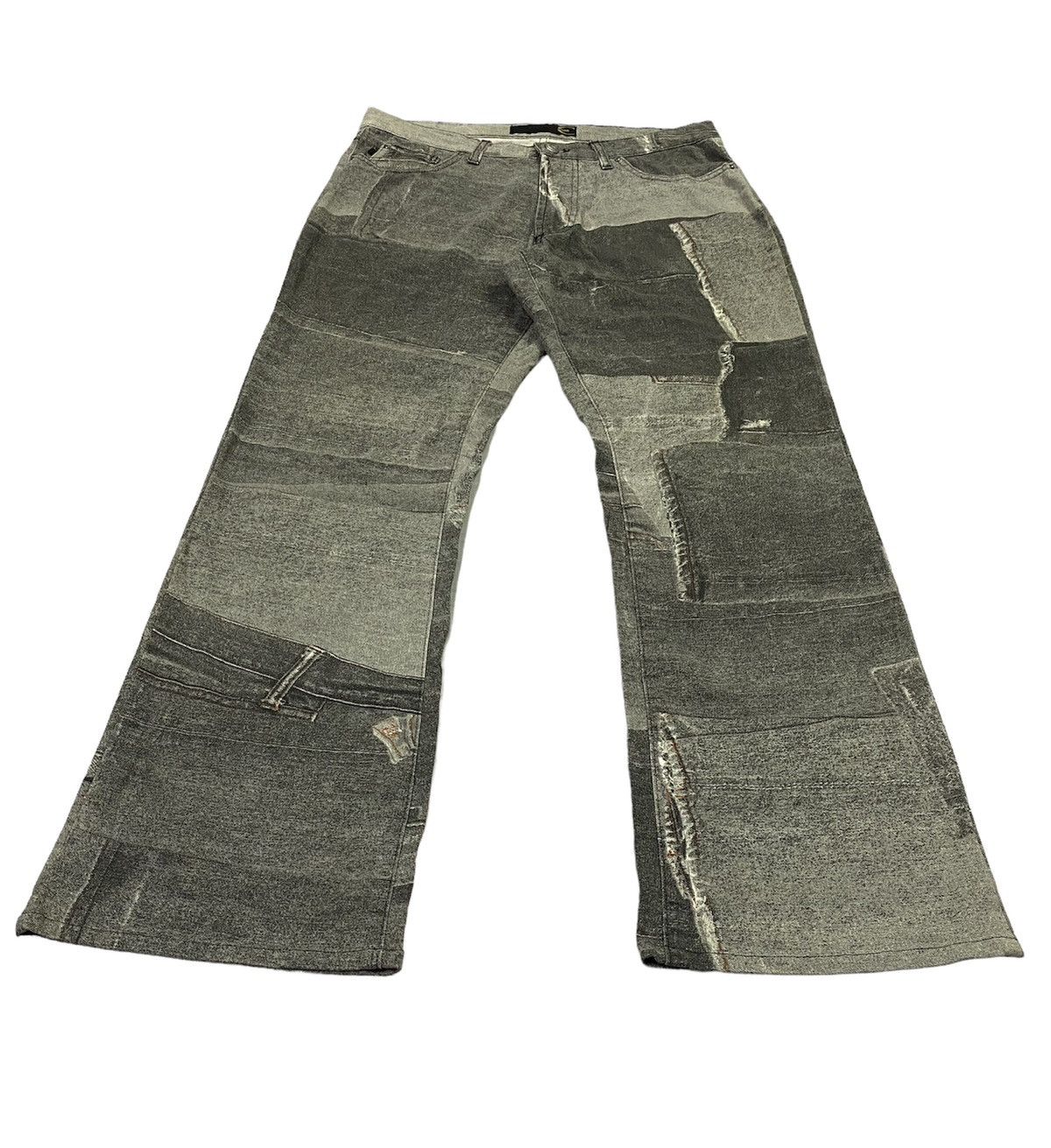 Just Cavalli 💃Just Cavalli Flare Graphic Printed Pants Size US 31 - 22 Thumbnail