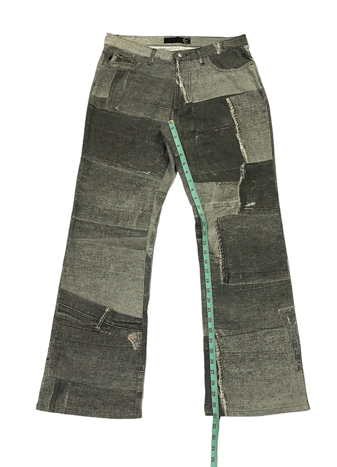 Just Cavalli 💃Just Cavalli Flare Graphic Printed Pants Size US 31 - 7 Thumbnail