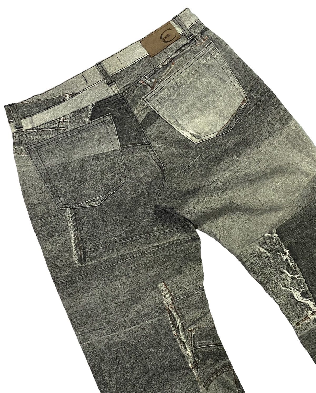 Just Cavalli 💃Just Cavalli Flare Graphic Printed Pants Size US 31 - 20 Thumbnail