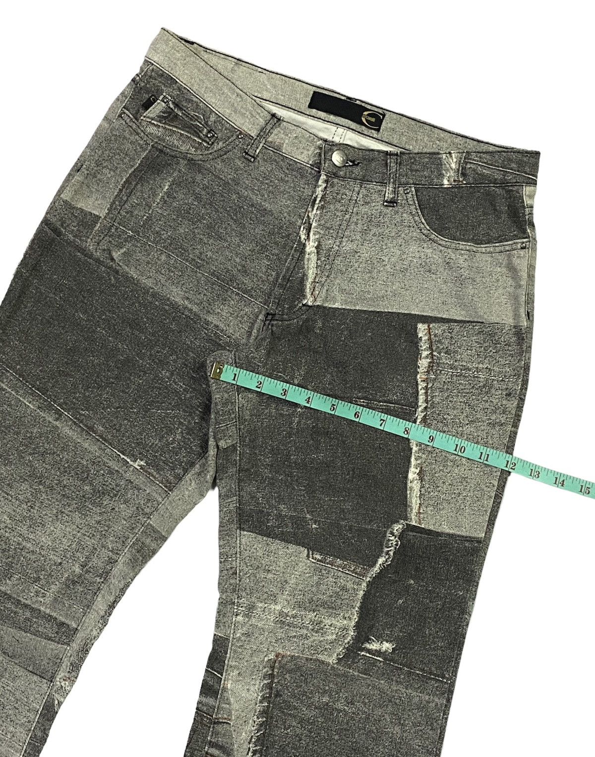 Just Cavalli 💃Just Cavalli Flare Graphic Printed Pants Size US 31 - 8 Thumbnail