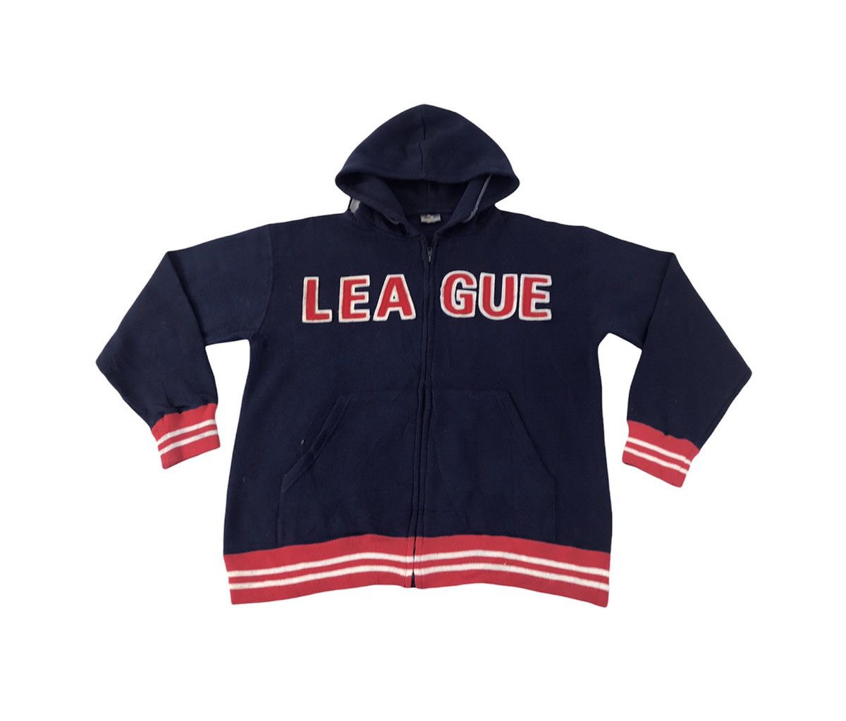 Japanese Brand × Vintage Beaumere League Hoodies Jacket Zipper Big Logo Style Size US XL / EU 56 / 4 - 1 Thumbnail