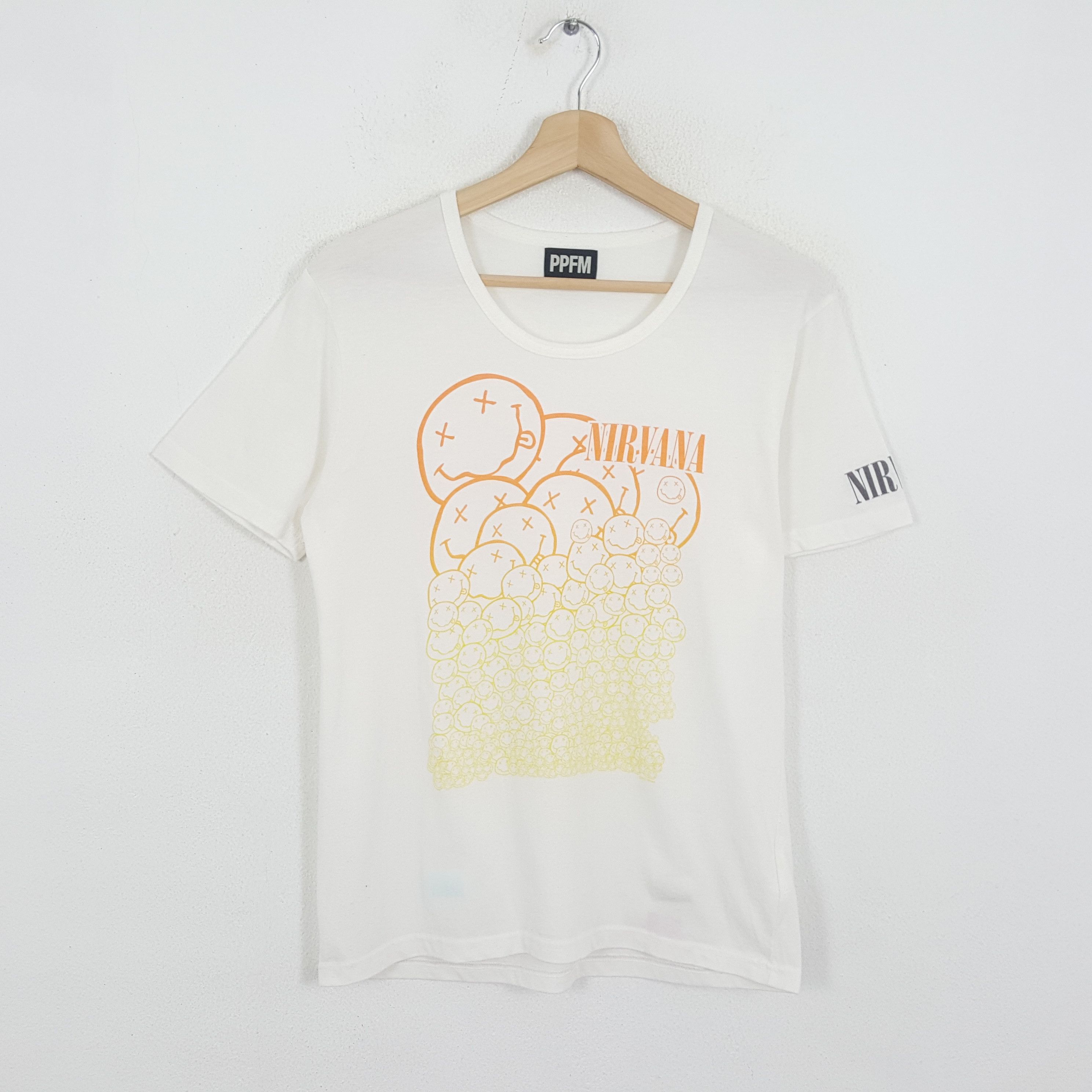 NIRVANA Nirvana Band T-shirt, Band T, Men's M size cotton black type Vintage Second Hand main image 0