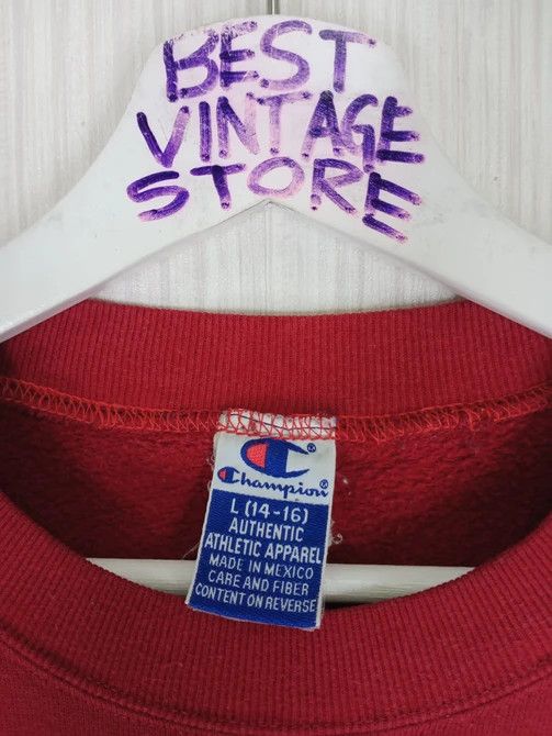 Champion × Vintage Rare Vintage Champion 90s Small Logo Crewneck Sweatshirt Size US L / EU 52-54 / 3 - 3 Thumbnail