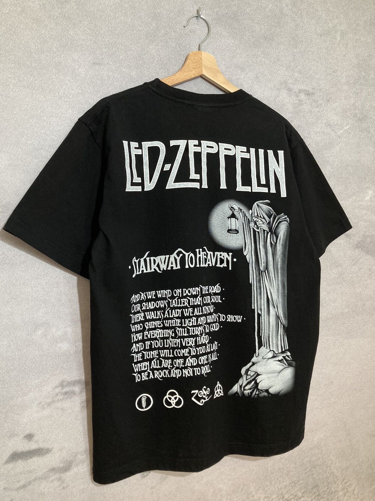 Led Zeppelin × Vintage Vintage Led Zeppelin Rock Band Tee Art Graphic Retro Size US L / EU 52-54 / 3 - 5 Thumbnail