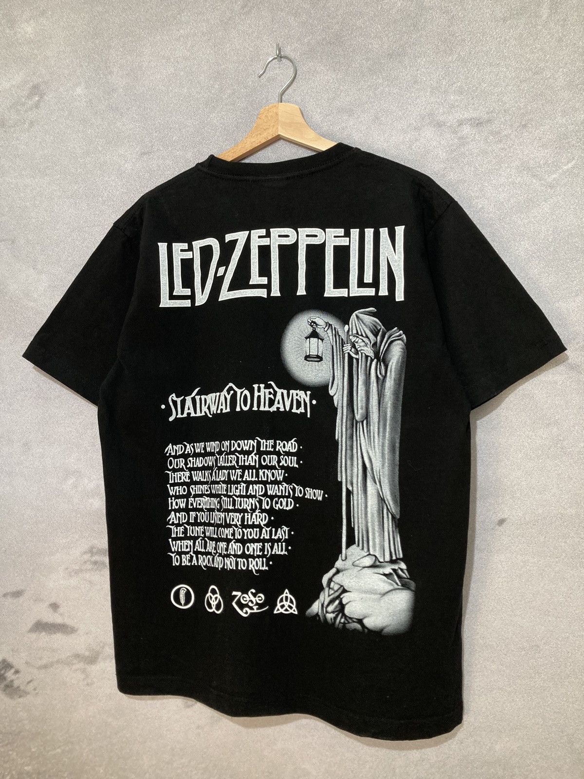 Led Zeppelin × Vintage Vintage Led Zeppelin Rock Band Tee Art Graphic Retro Size US L / EU 52-54 / 3 - 4 Thumbnail