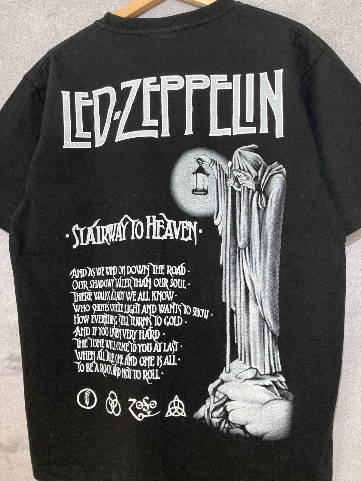 Led Zeppelin × Vintage Vintage Led Zeppelin Rock Band Tee Art Graphic Retro Size US L / EU 52-54 / 3 - 6 Thumbnail