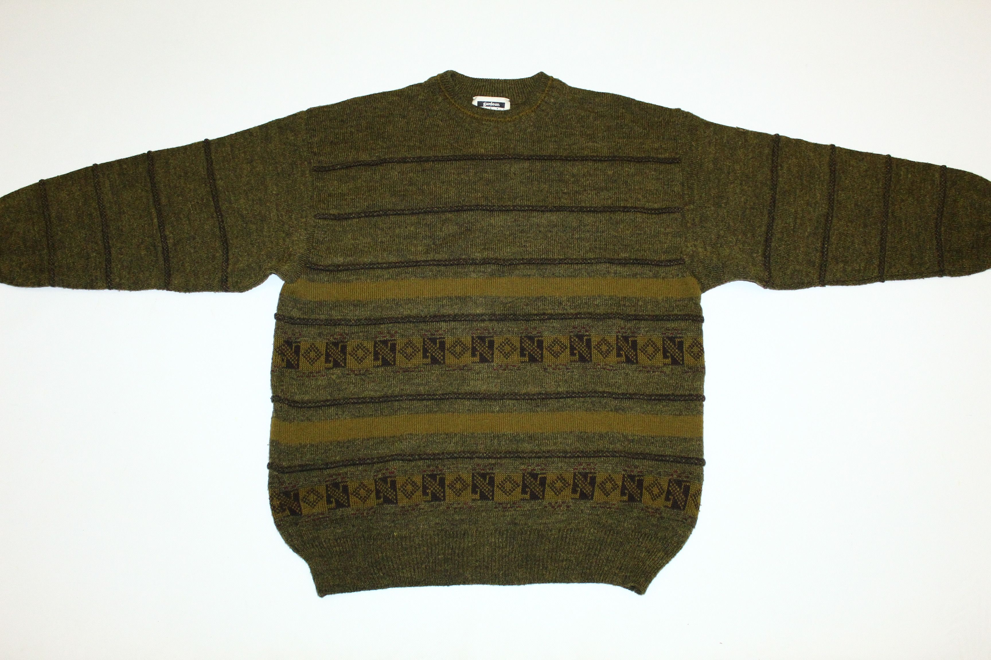 Gardeur 70s Rare Gardeur Homme Wool Alpaca Blend Knit Sweater Size US M / EU 48-50 / 2 - 2 Thumbnail