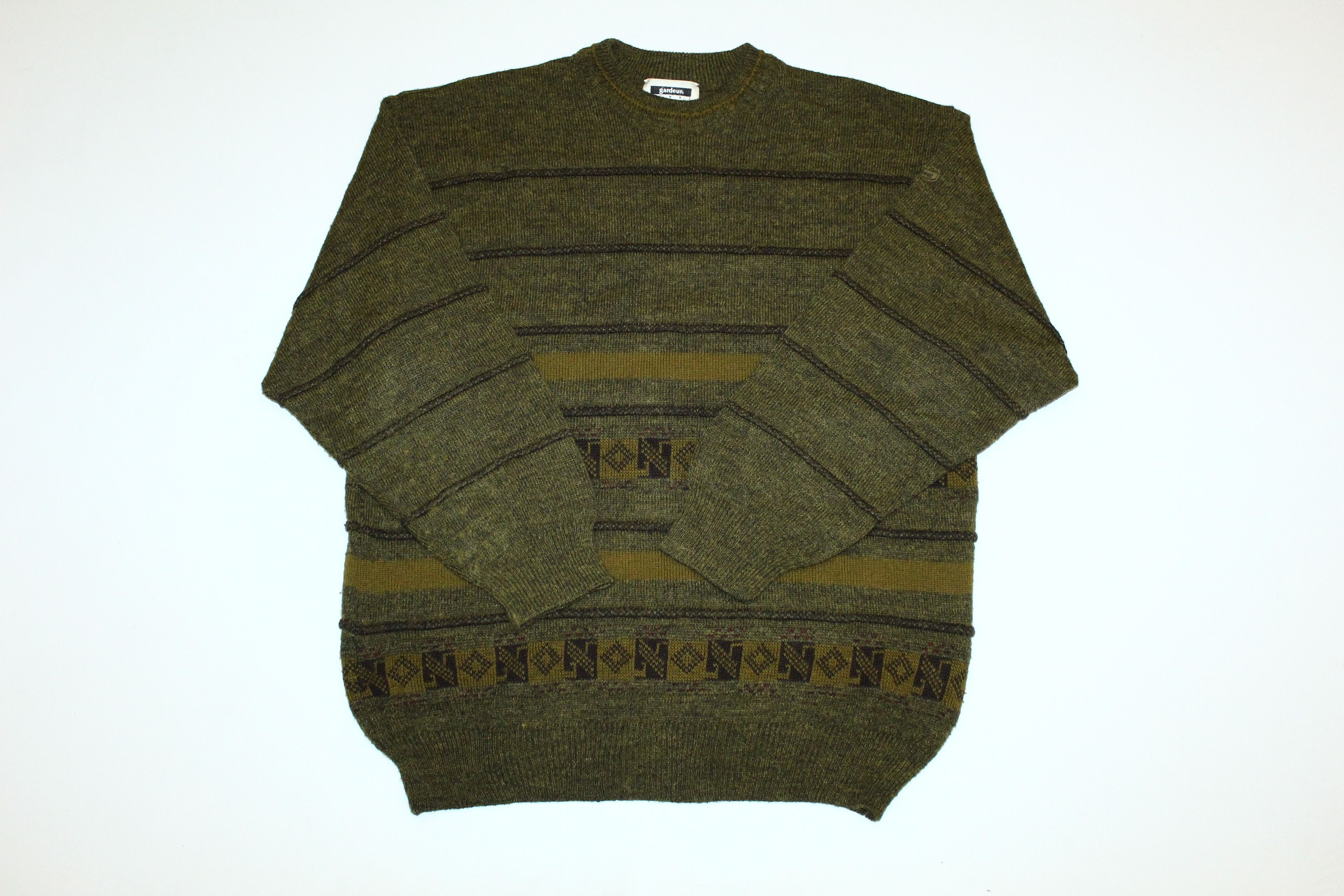 Gardeur 70s Rare Gardeur Homme Wool Alpaca Blend Knit Sweater Size US M / EU 48-50 / 2 - 1 Thumbnail