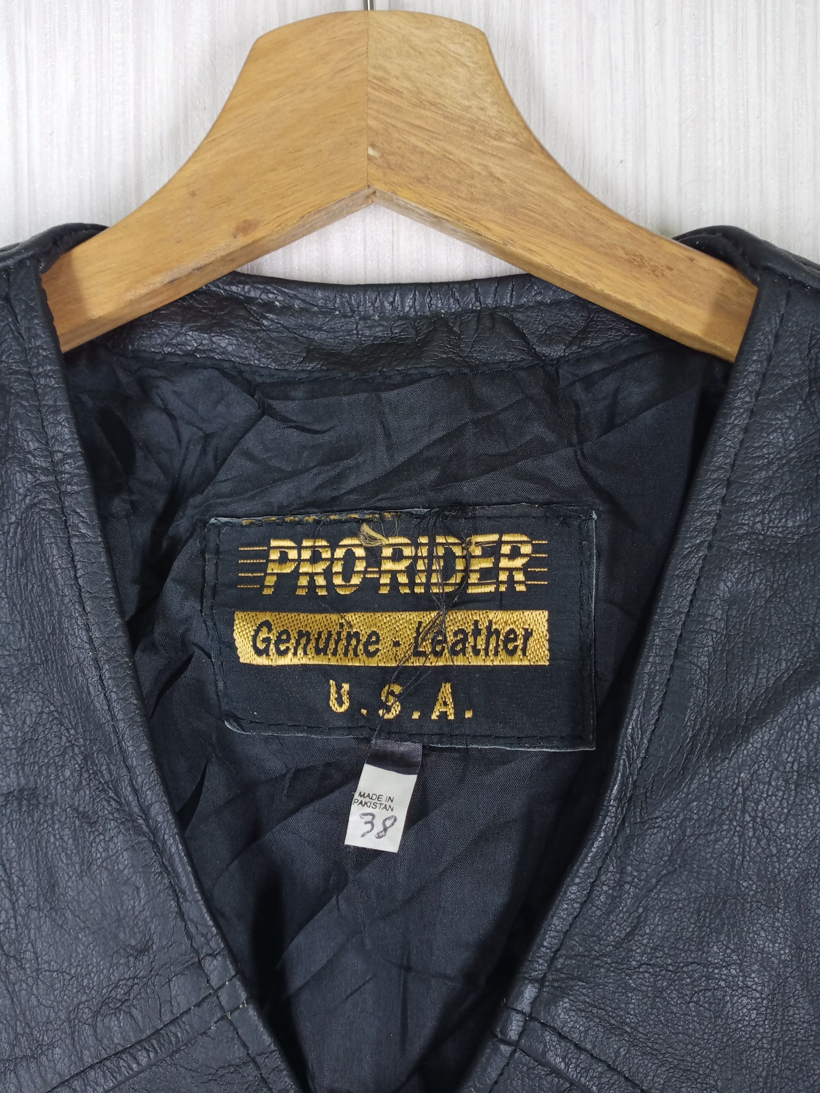 Genuine Leather Bikers Pro Rider Vest Genuine Leather Inspired Schott Size US M / EU 48-50 / 2 - 3 Thumbnail