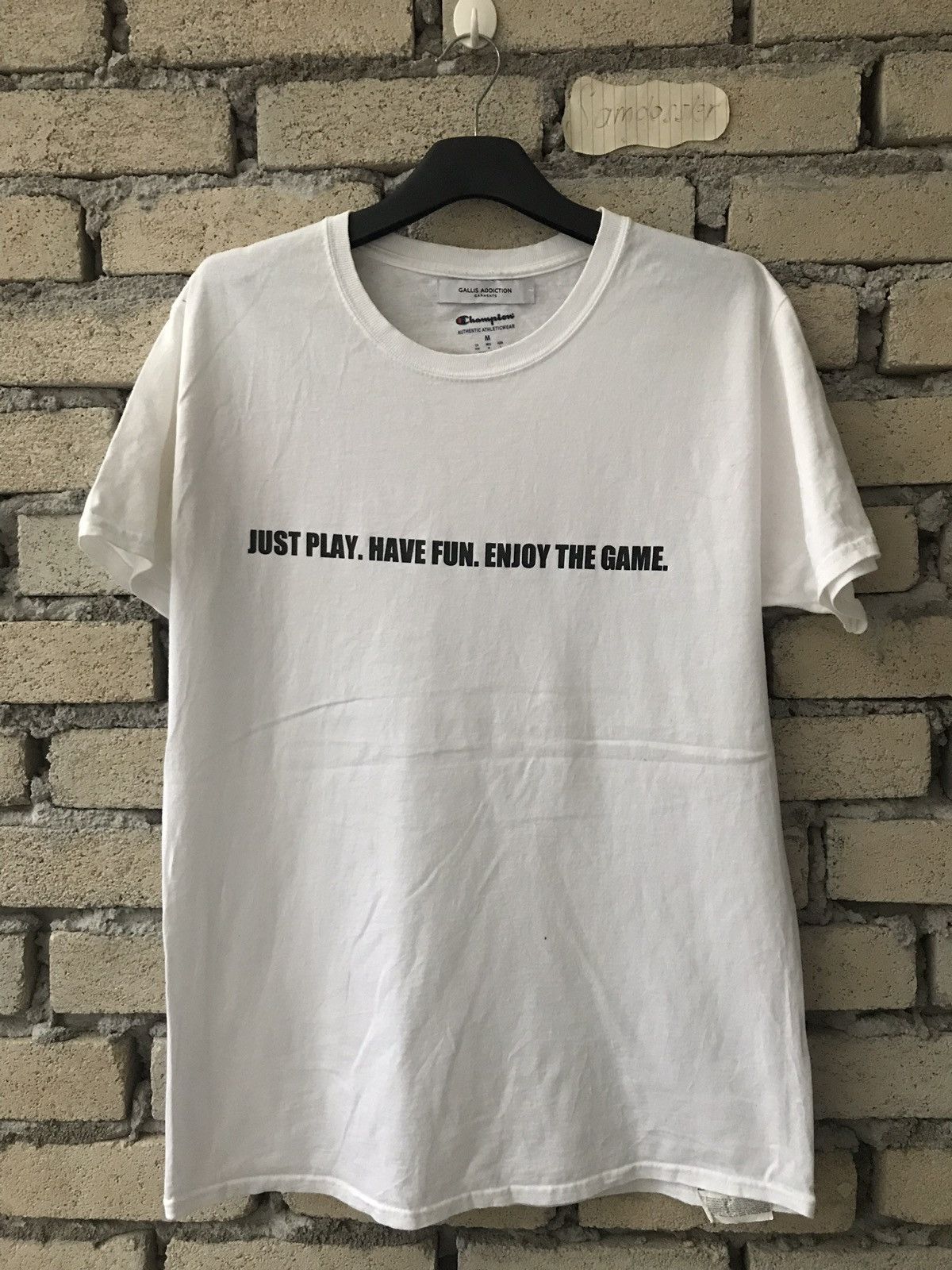Champion × Designer Champion X Gallis Addiction Tee SPELL OUT at Back Print Size US M / EU 48-50 / 2 - 3 Thumbnail
