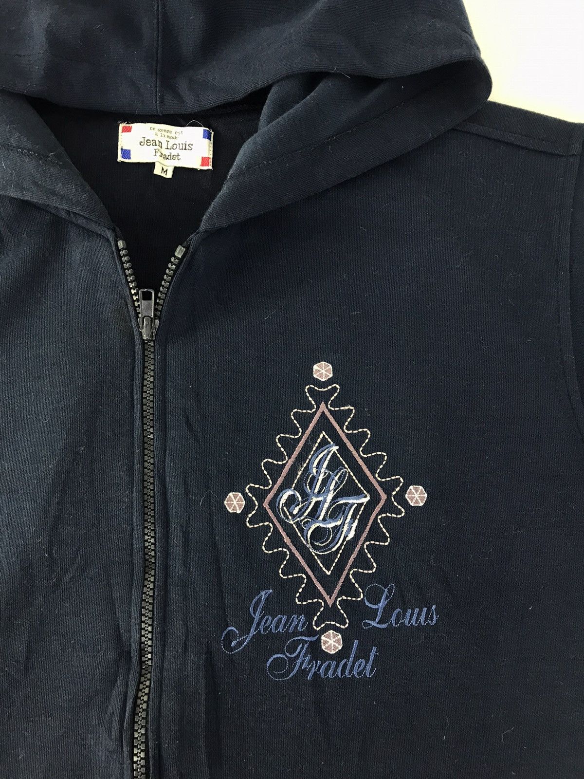 Designer Jean Louis Fradet Hoodies Embroidery Big Logo Winter Wear Size US L / EU 52-54 / 3 - 4 Thumbnail