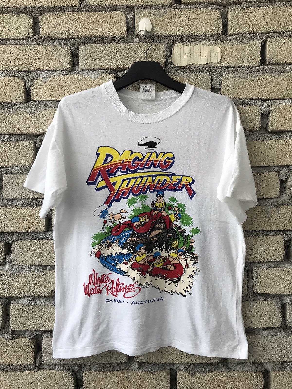 Man Made In Australia × Vintage Vintage 90s Racing Thunder White Water Rafting Australia Size US S / EU 44-46 / 1 - 1 Thumbnail