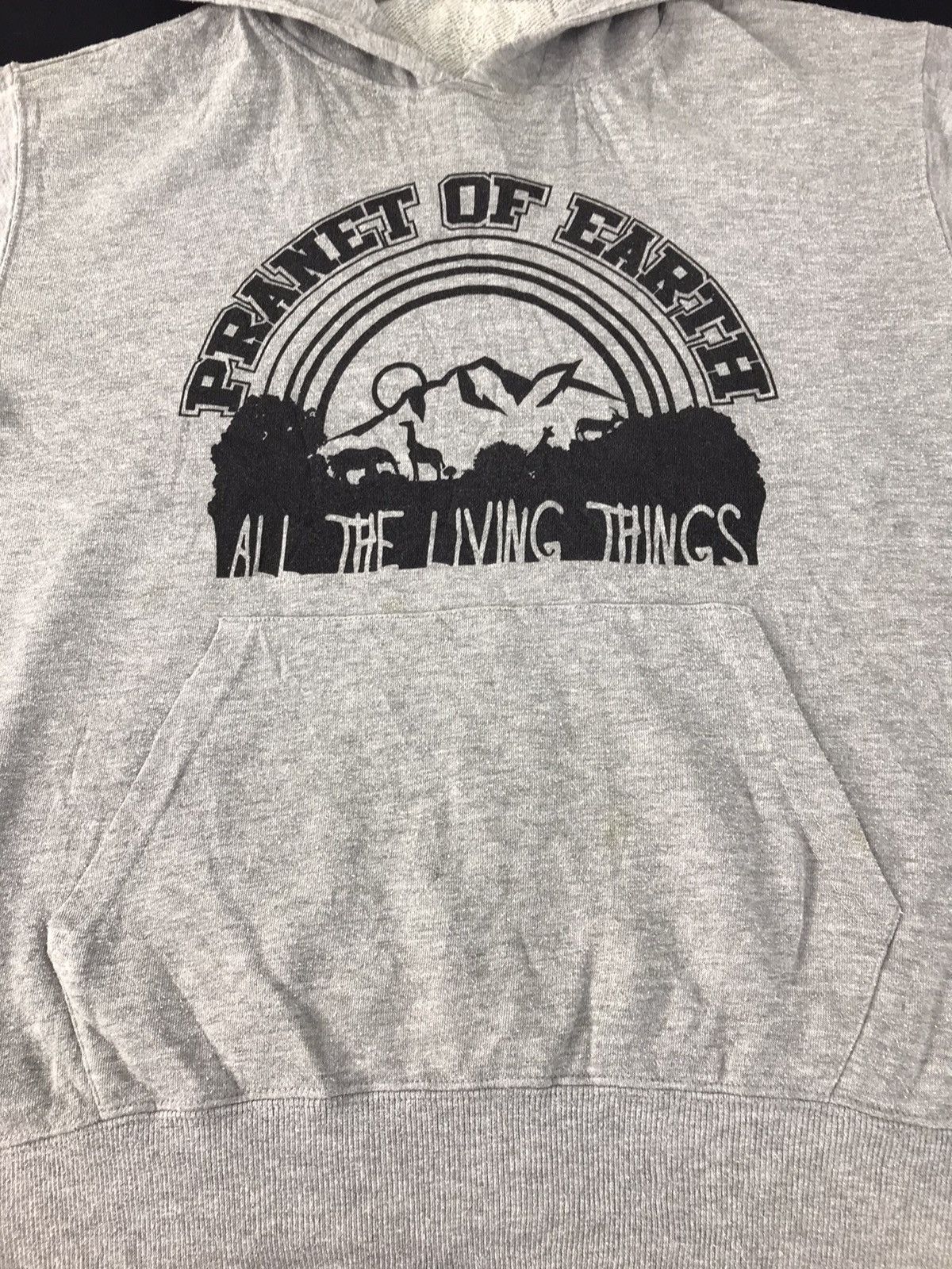 Japanese Brand × Vintage Japanese Brand Pranet Of Earth Living Thing Hoodies Size US L / EU 52-54 / 3 - 3 Thumbnail