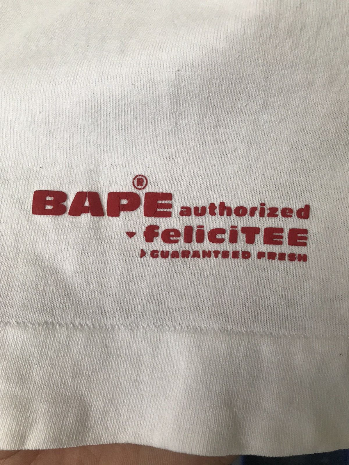 Bape BAPE FELICITEE A BATHING APE SPELL OUT Tee Size US L / EU 52-54 / 3 - 9 Thumbnail