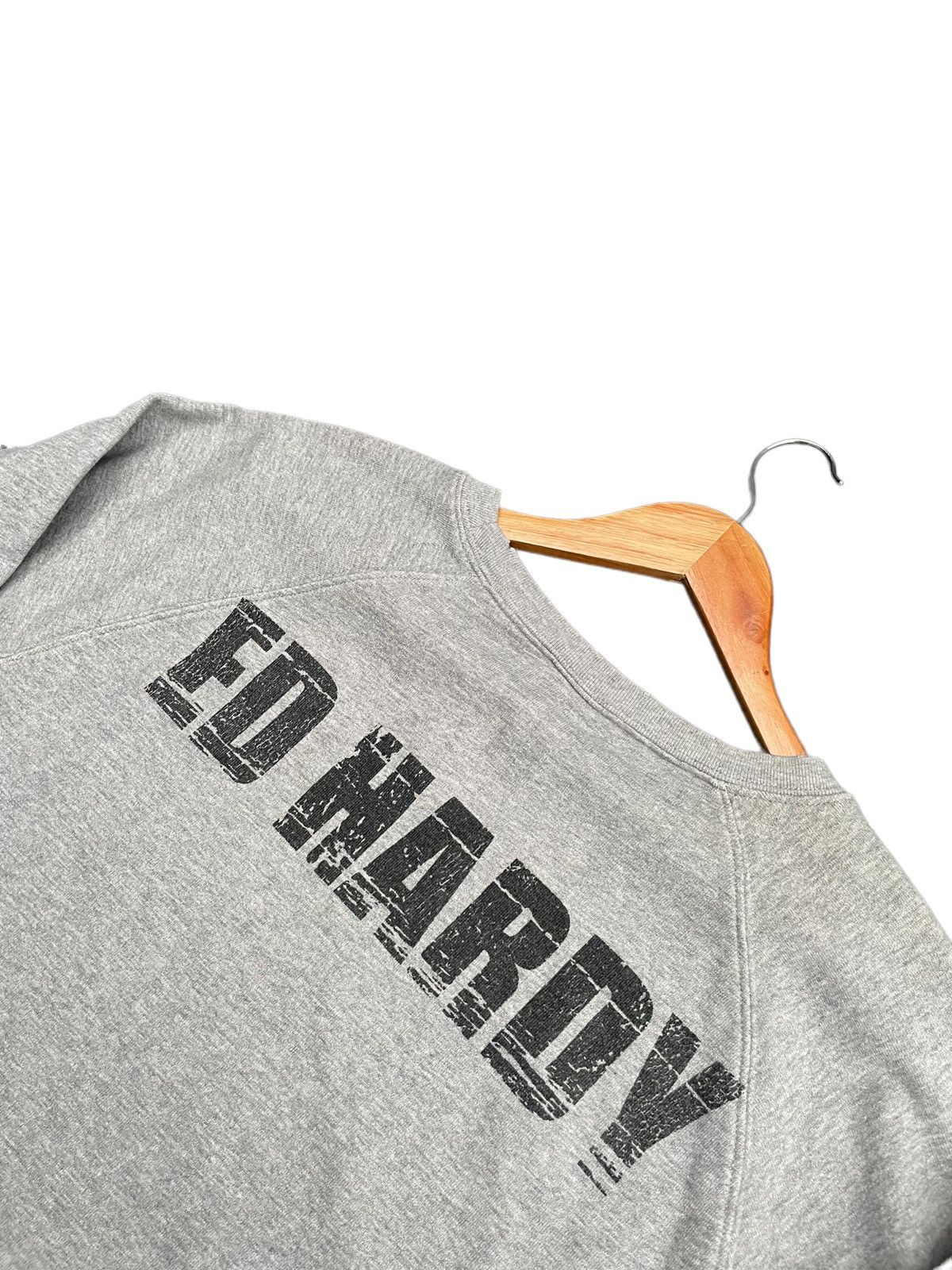 Designer × Ed Hardy Ed Hardy Distressed Style Crewneck Size US L / EU 52-54 / 3 - 8 Thumbnail