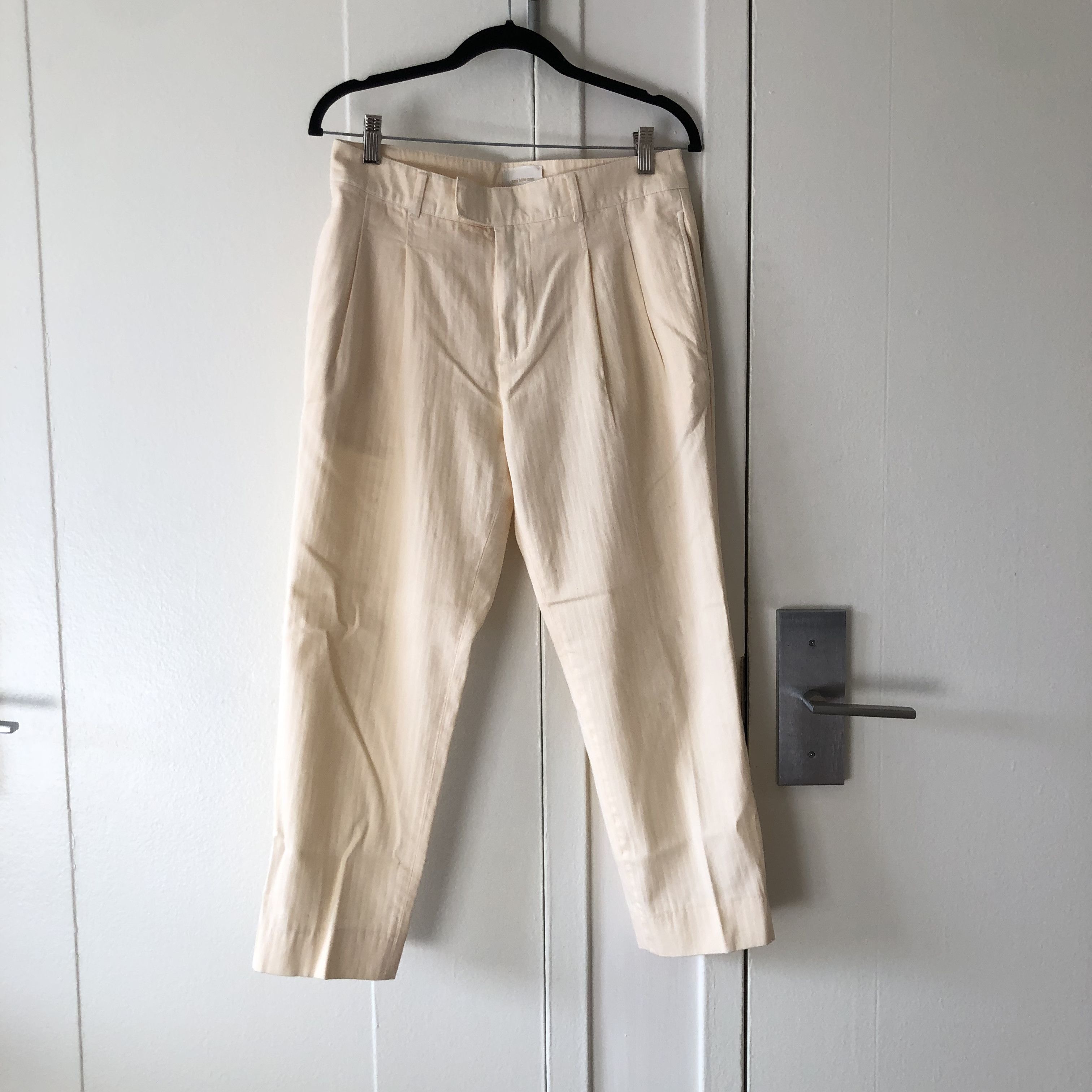 image of Aime Leon Dore Pleated Trousers in Cream, Men's (Size 30)