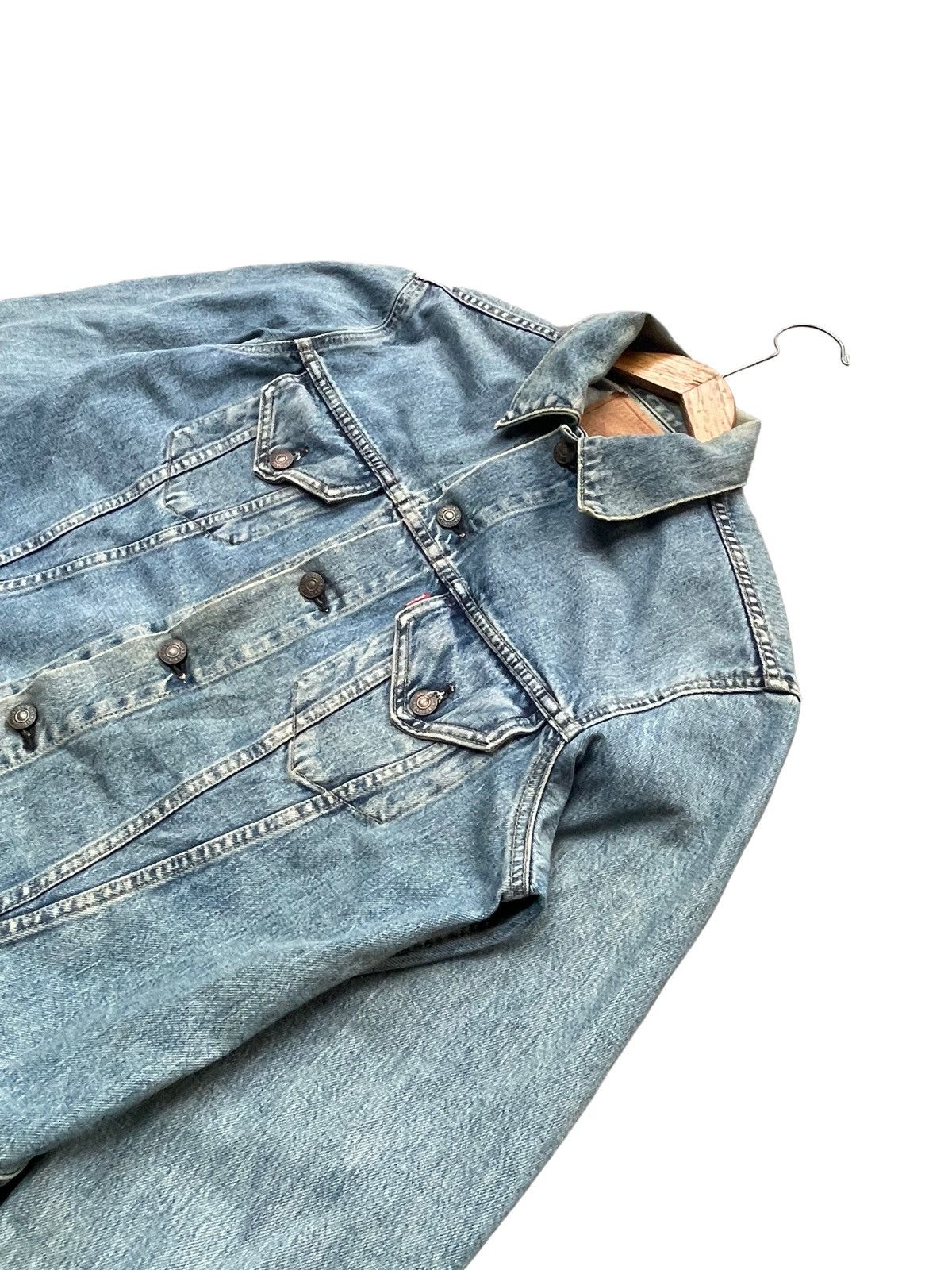 Levi's Vintage 1996 Levis 557 E Denim Jacket Size US M / EU 48-50 / 2 - 2 Thumbnail