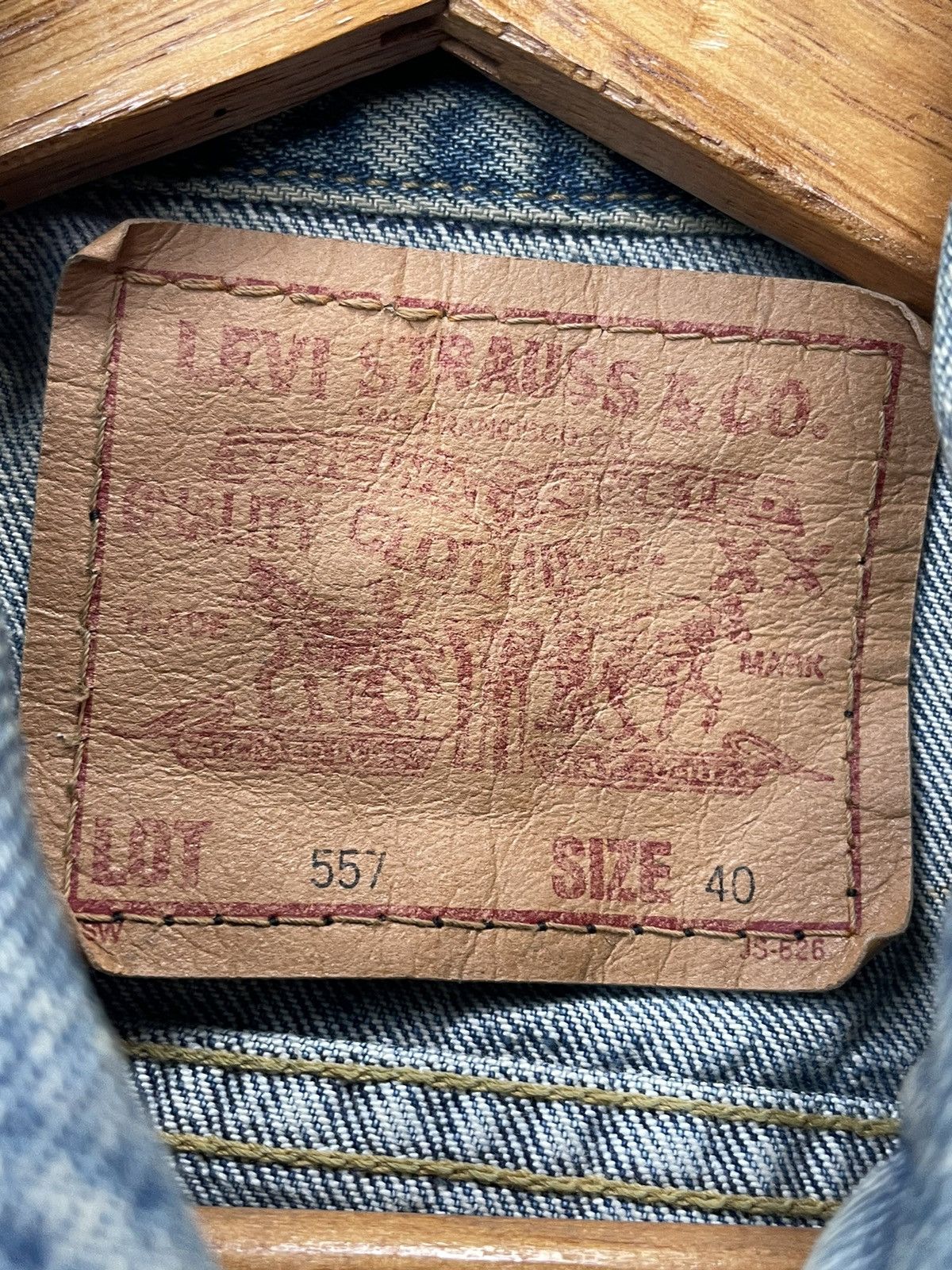 Levi's Vintage 1996 Levis 557 E Denim Jacket Size US M / EU 48-50 / 2 - 13 Thumbnail