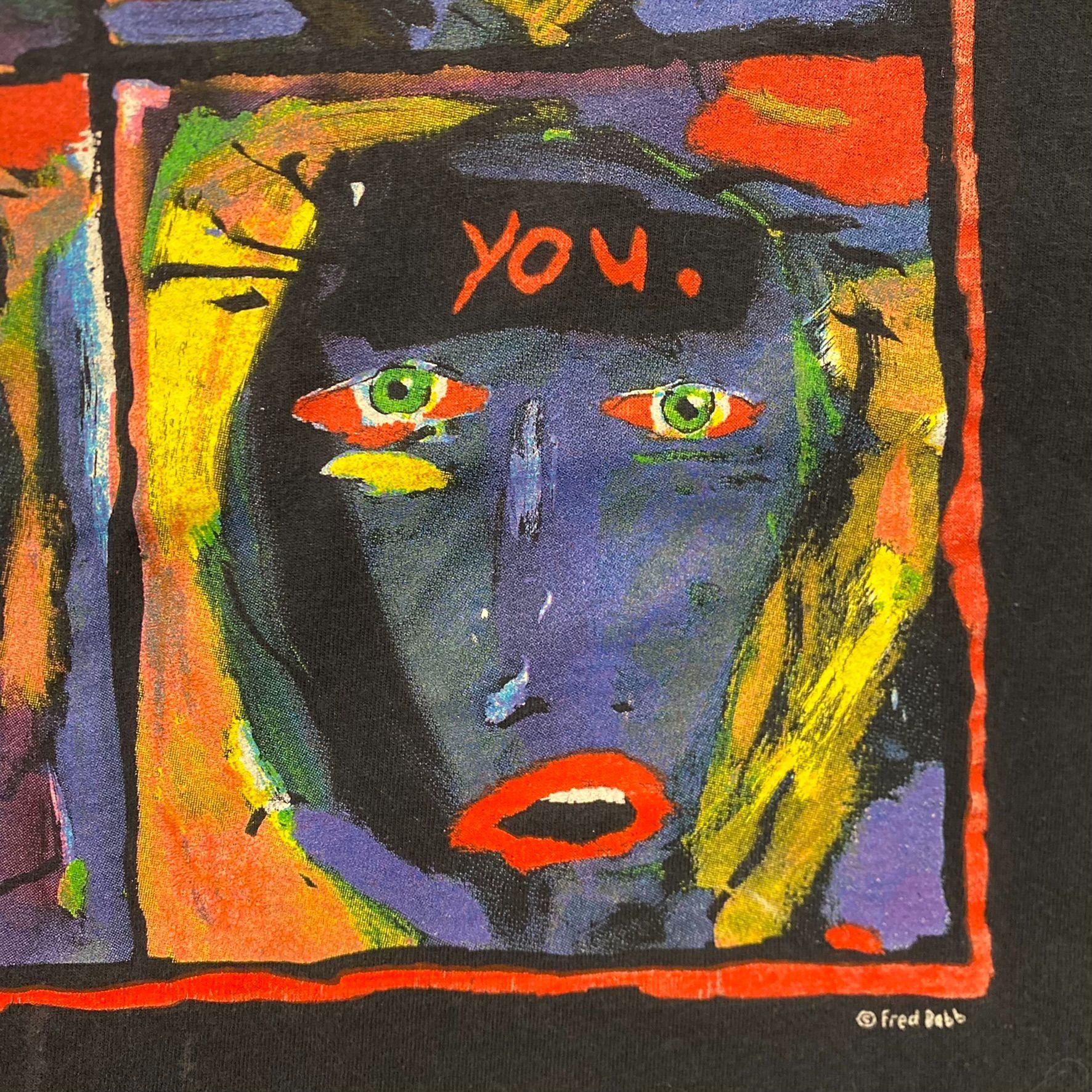 Vintage Vintage 90s Baggy Fred Babb Art Can't Hurt Painting T-Shirt Size US XL / EU 56 / 4 - 5 Thumbnail