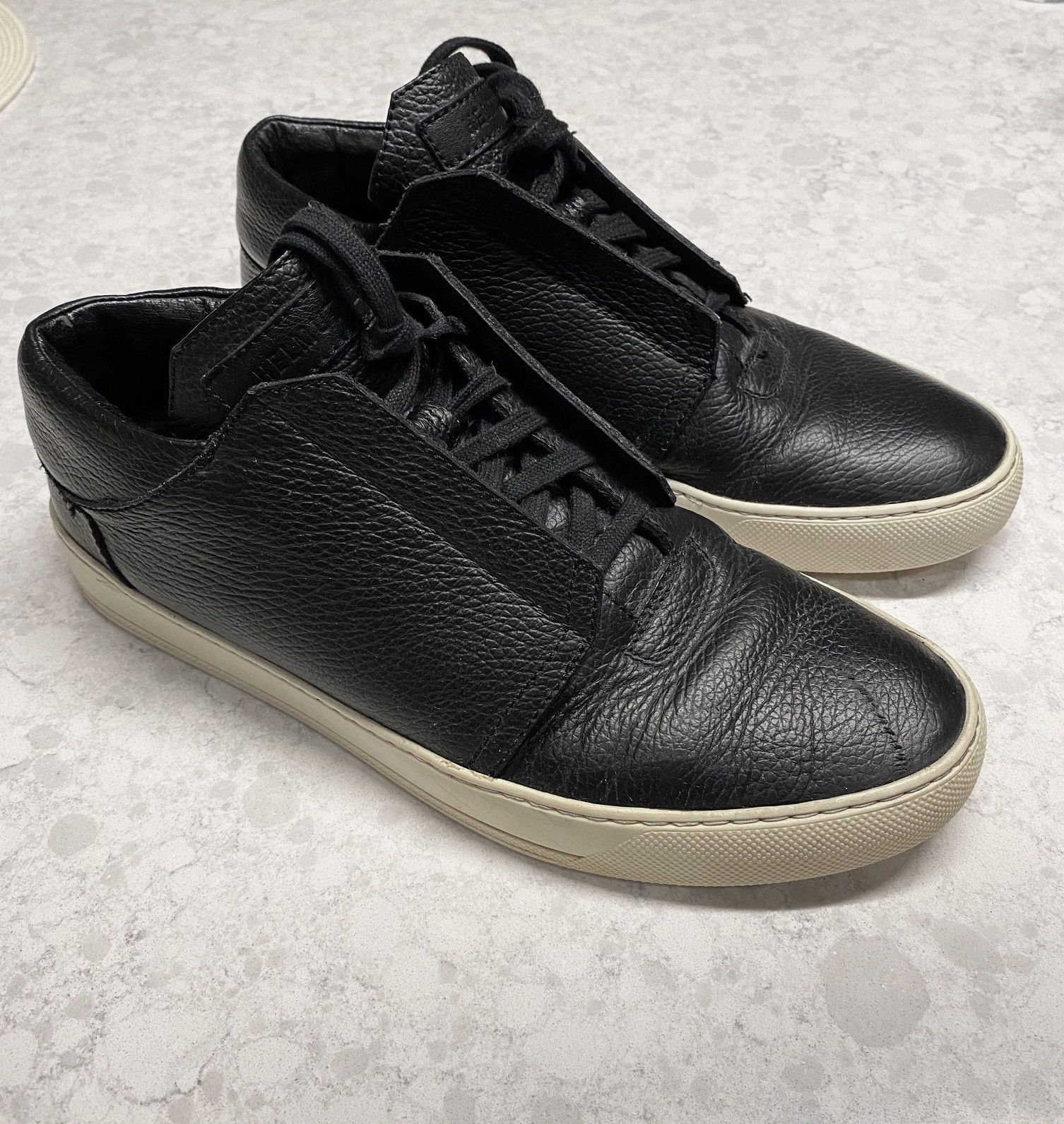 Helmut Lang Helmut Lang Black Leather Sneakers | Grailed